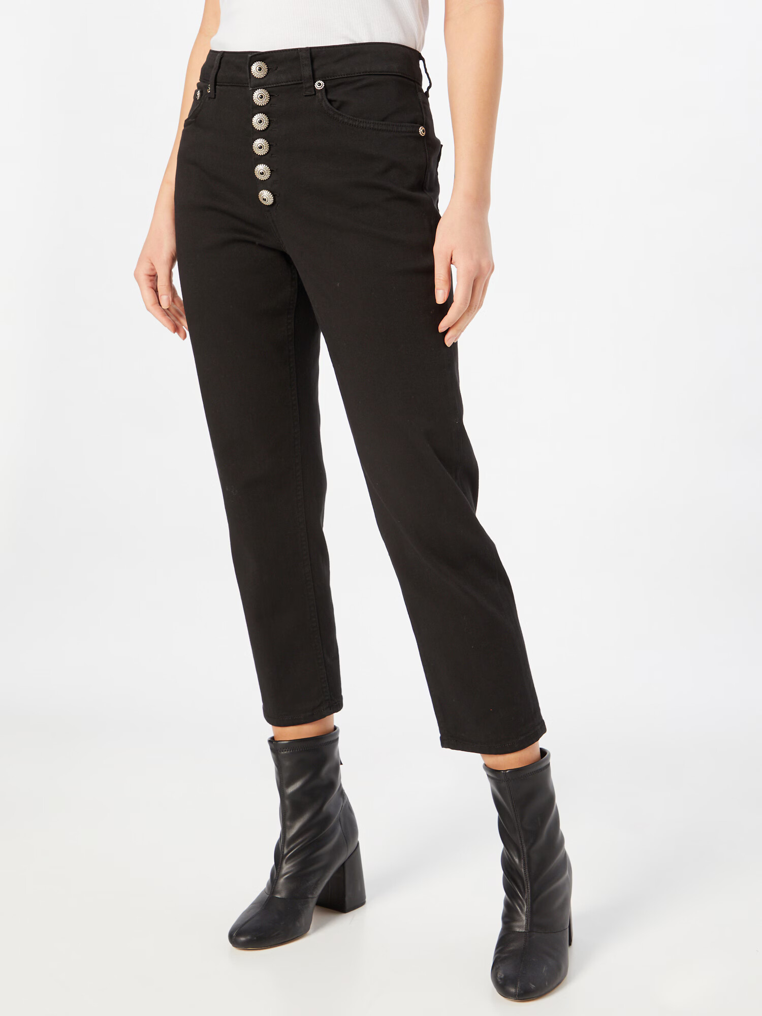 Dondup Jeans negru denim - Pled.ro