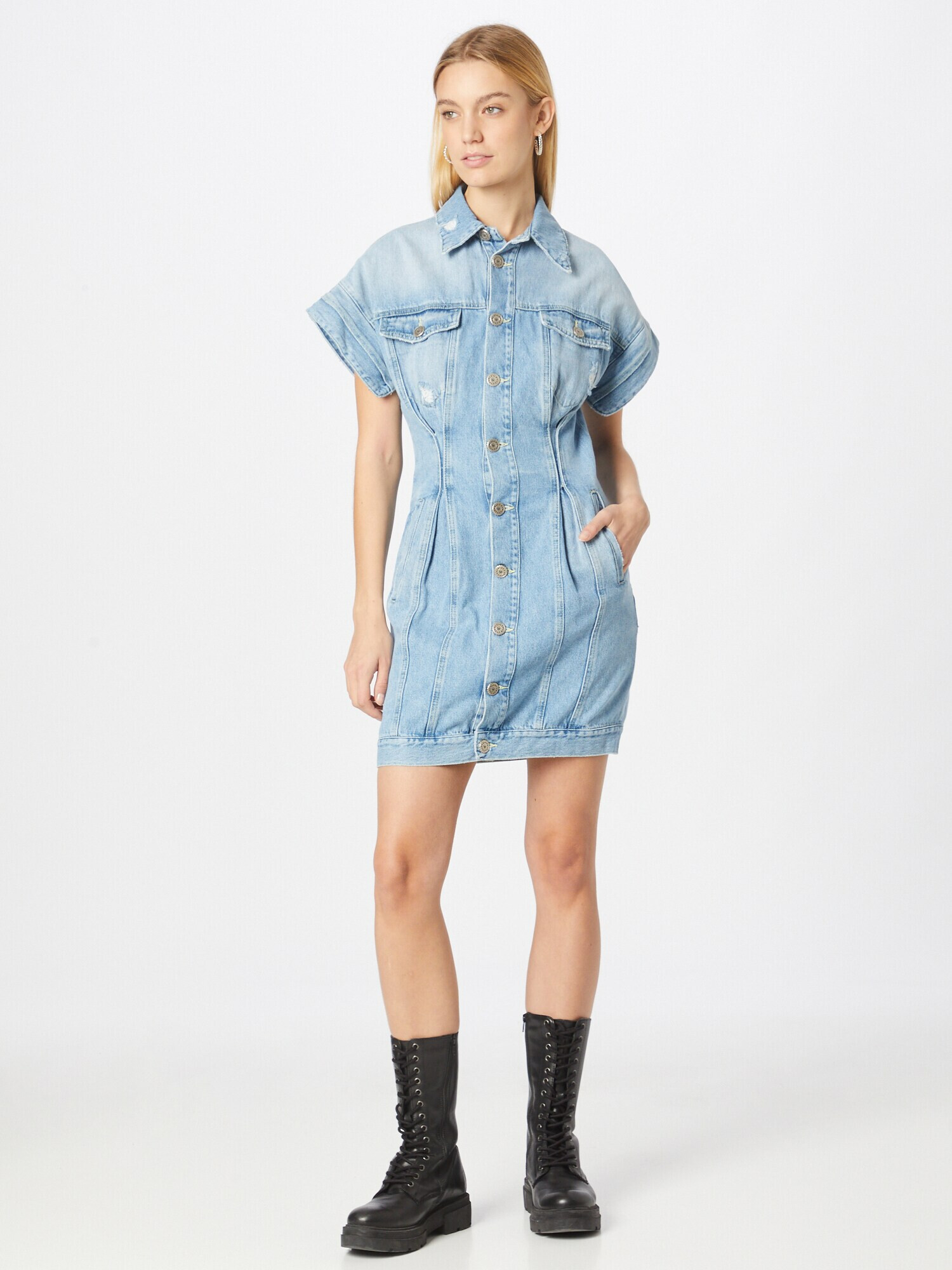 Dondup Rochie albastru denim - Pled.ro