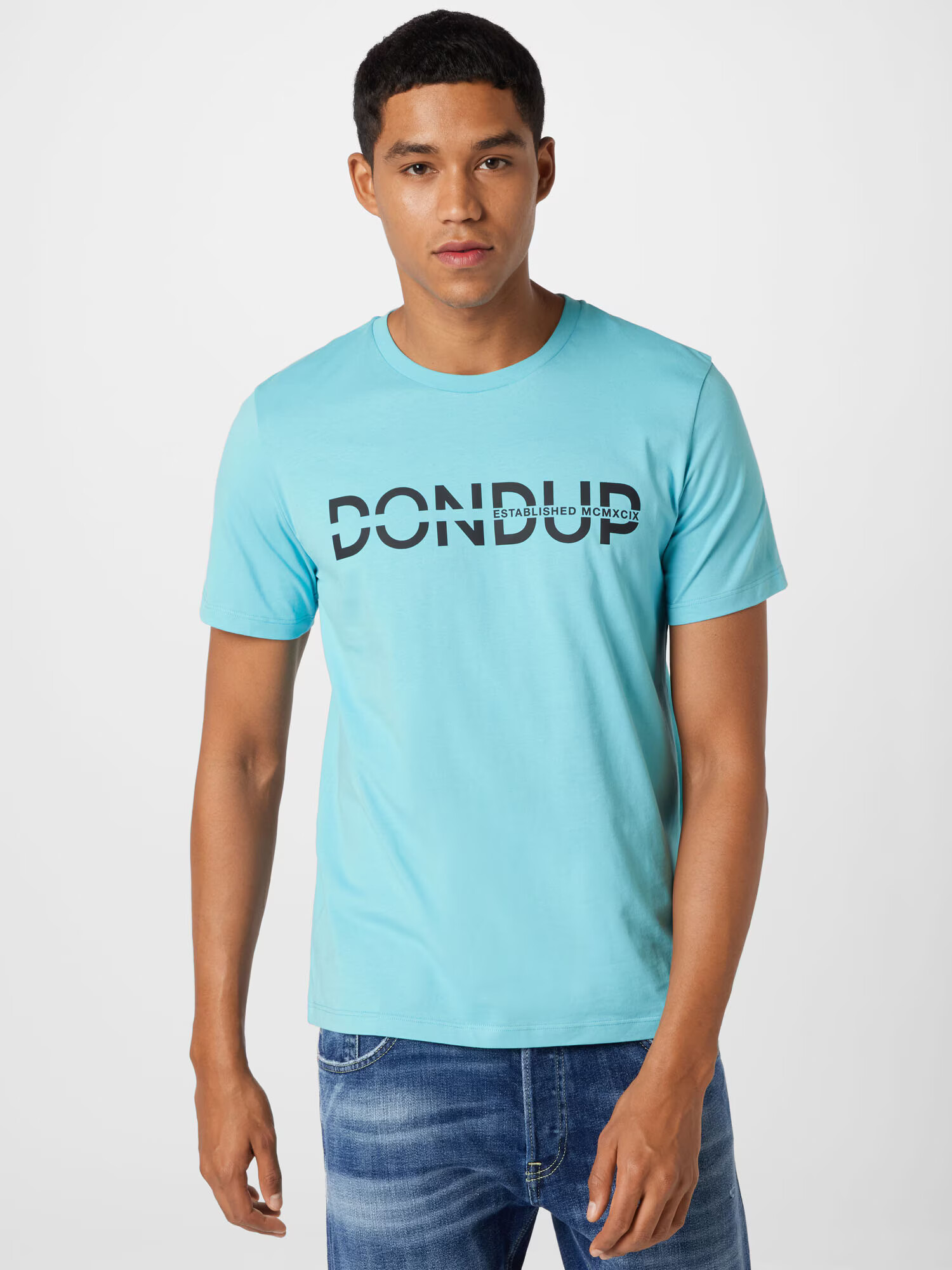 Dondup Tricou albastru marin / albastru deschis - Pled.ro