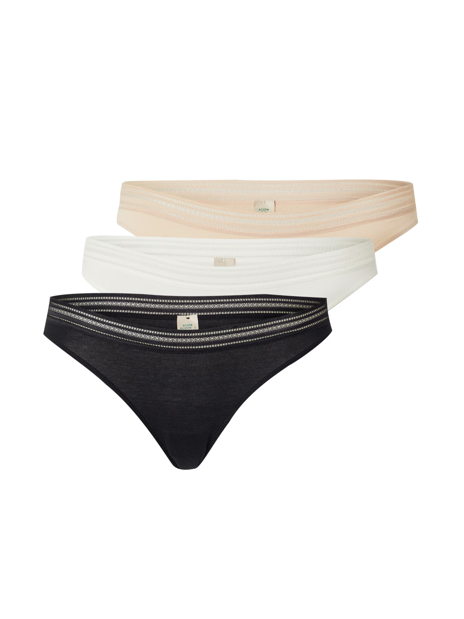 Dorina Slip bej / negru / alb - Pled.ro