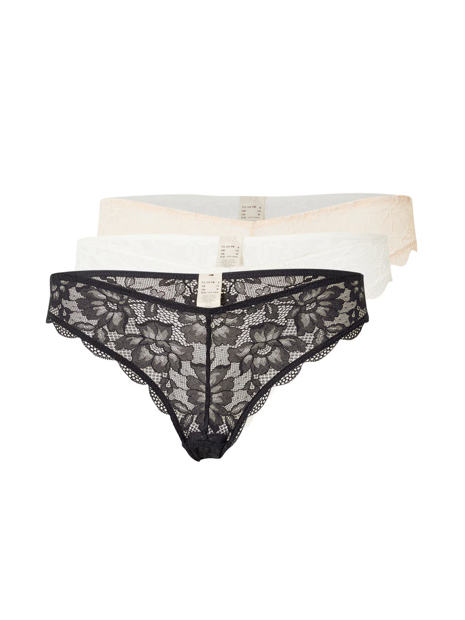 Dorina Slip crem / negru / alb - Pled.ro