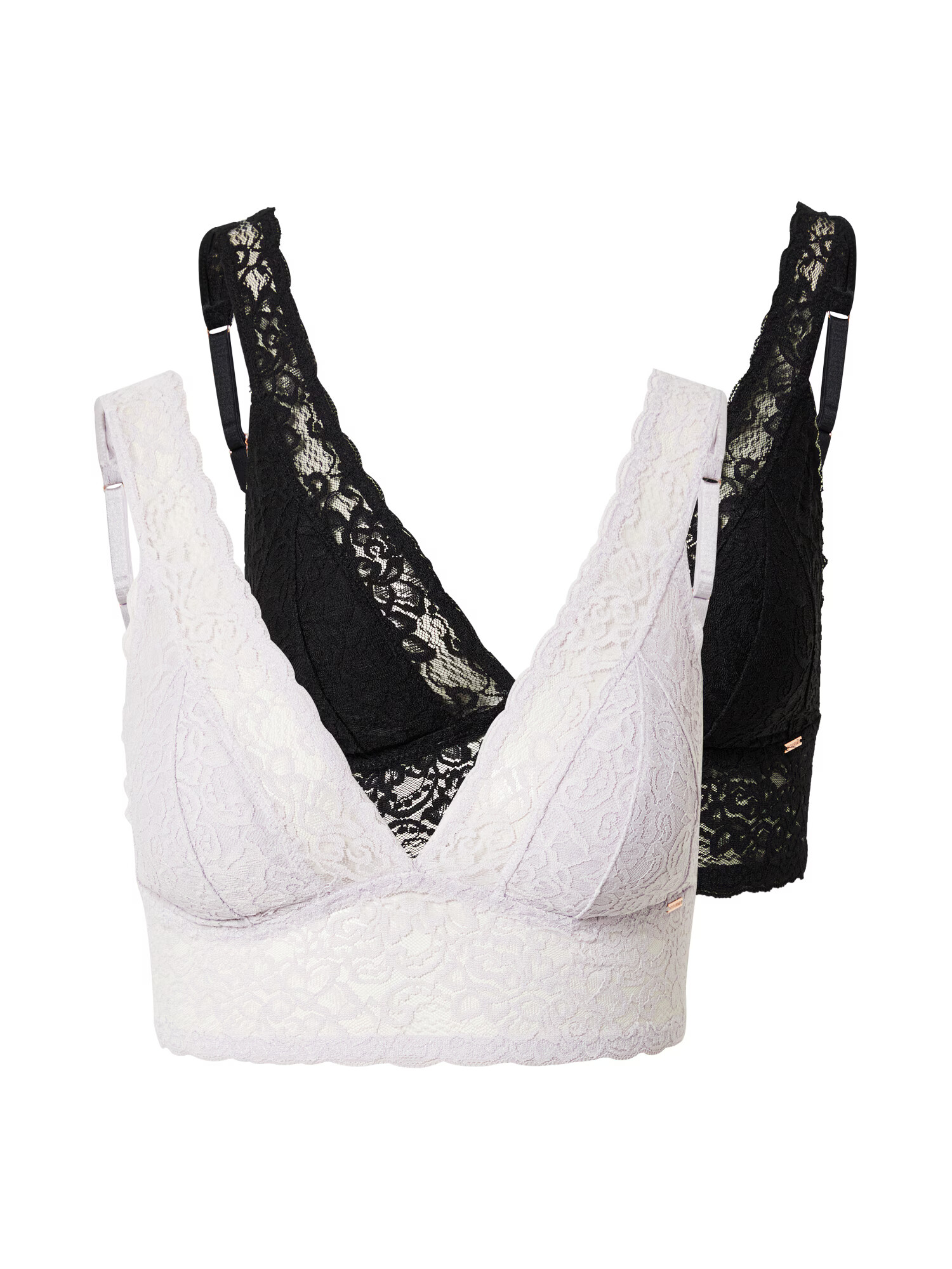 Dorina Sutien mov pastel / negru - Pled.ro