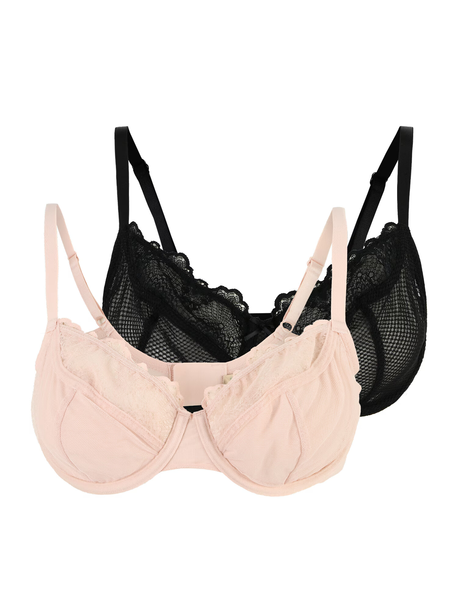 Dorina Sutien roz pastel / negru - Pled.ro