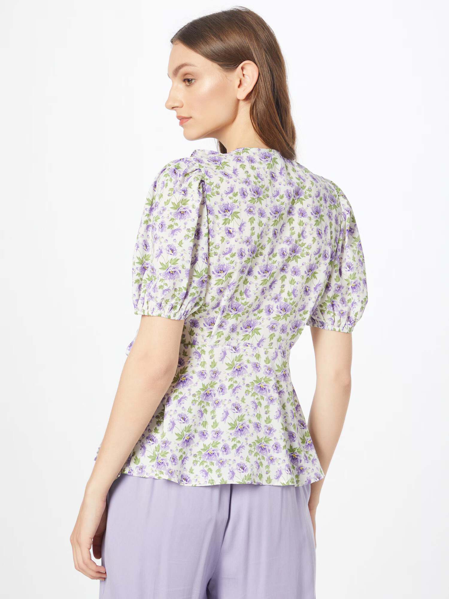 Dorothy Perkins Bluză fildeş / verde deschis / lila - Pled.ro