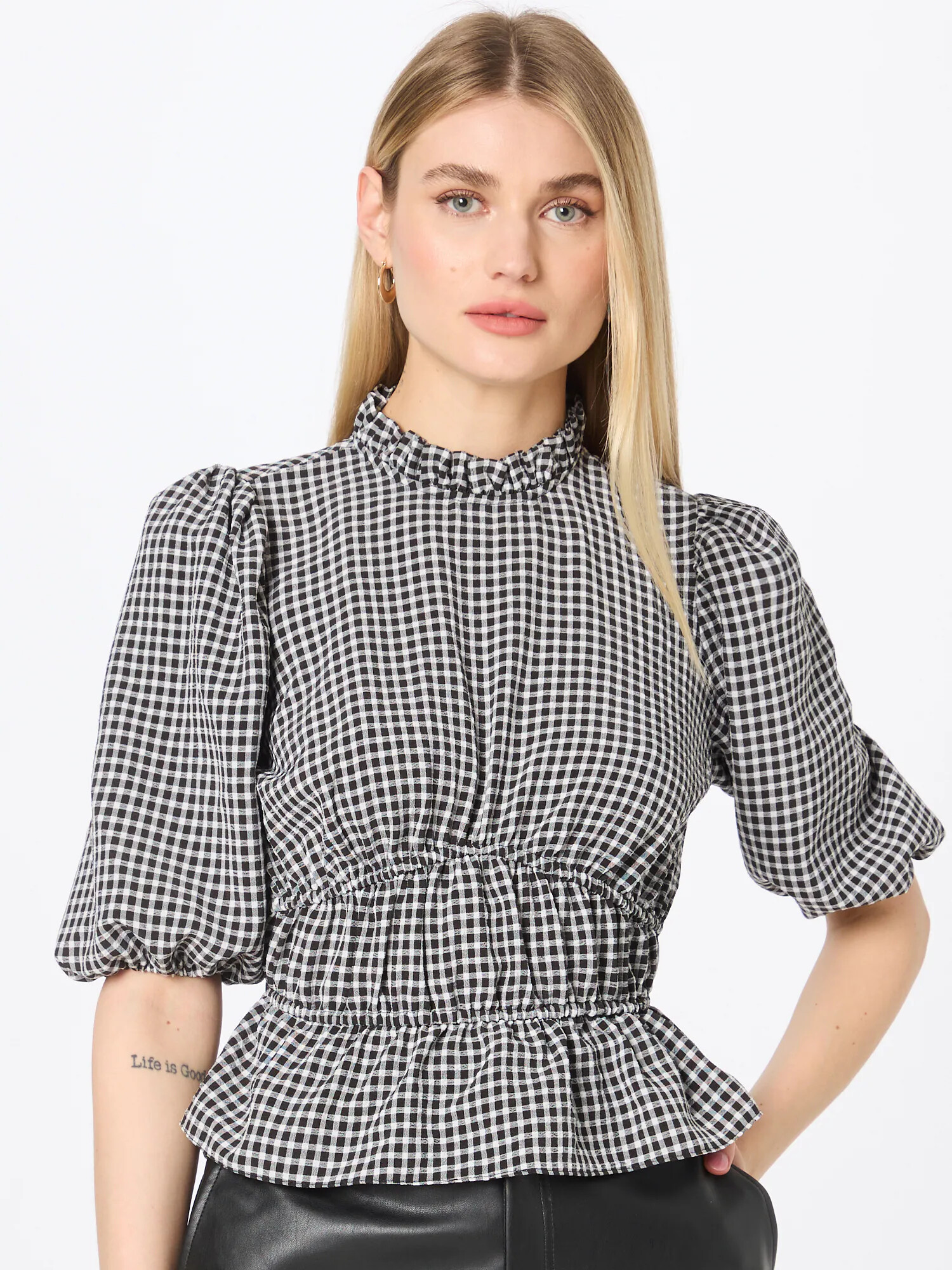 Dorothy Perkins Bluză gri / negru / alb - Pled.ro