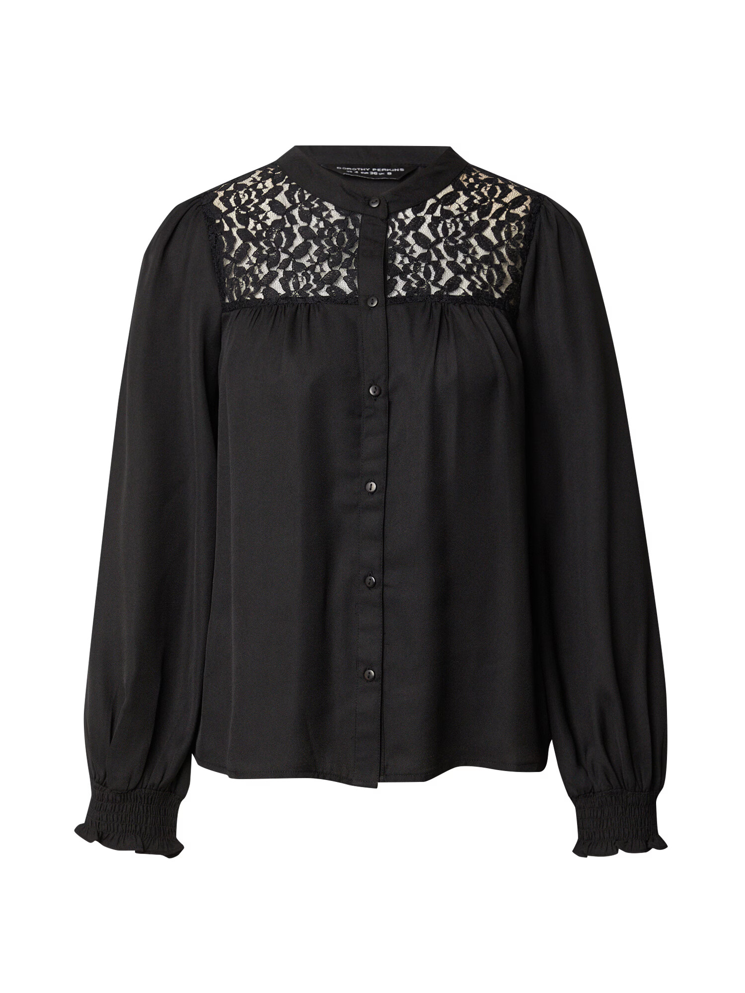 Dorothy Perkins Bluză 'Lace Yoke' negru - Pled.ro