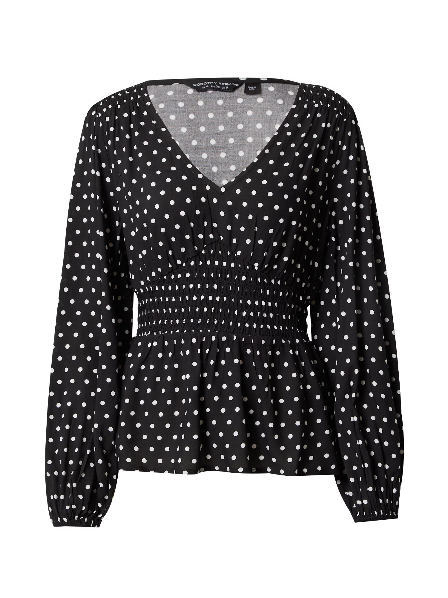 Dorothy Perkins Bluză negru / alb - Pled.ro