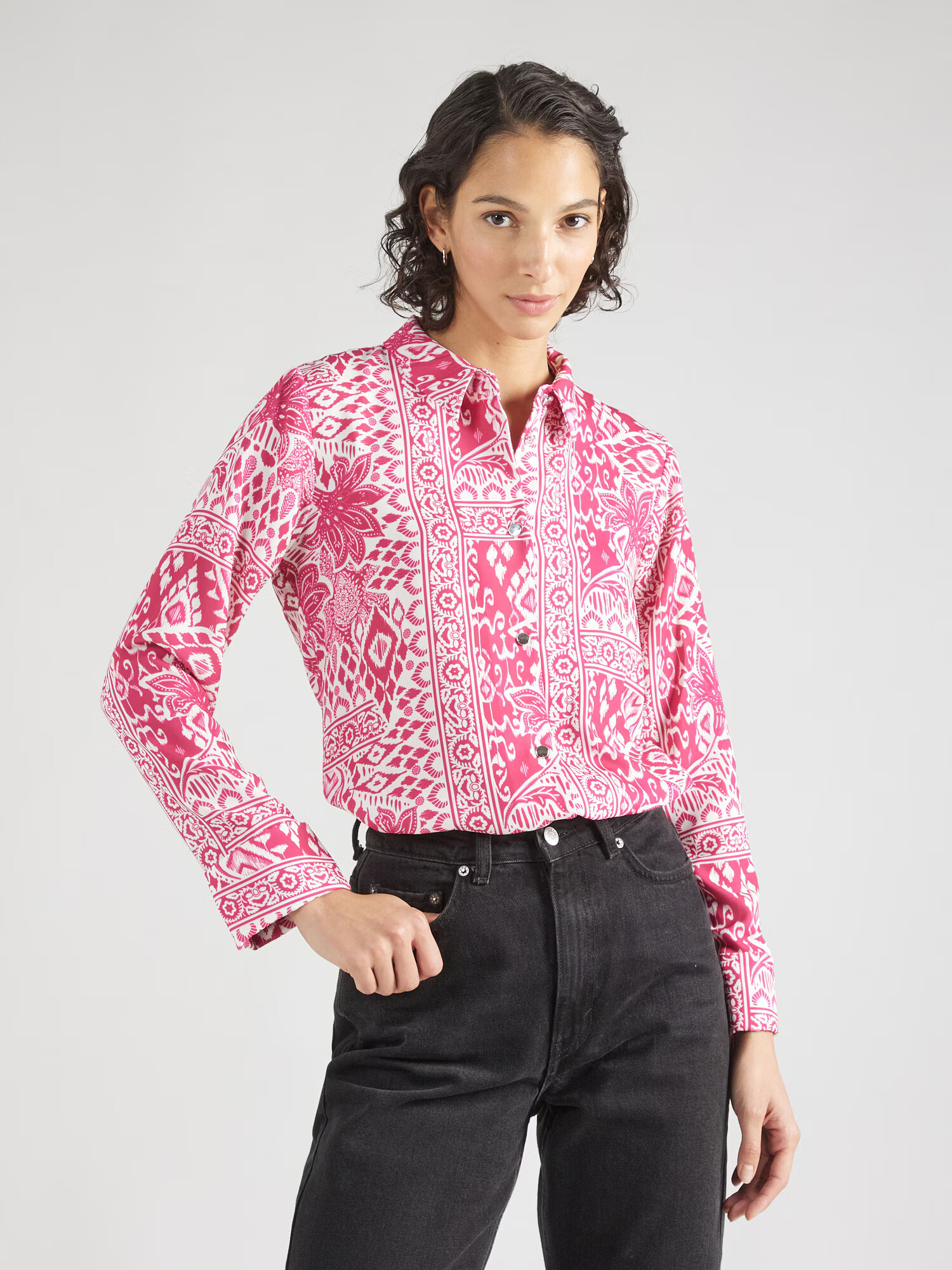 Dorothy Perkins Bluză roz / alb - Pled.ro