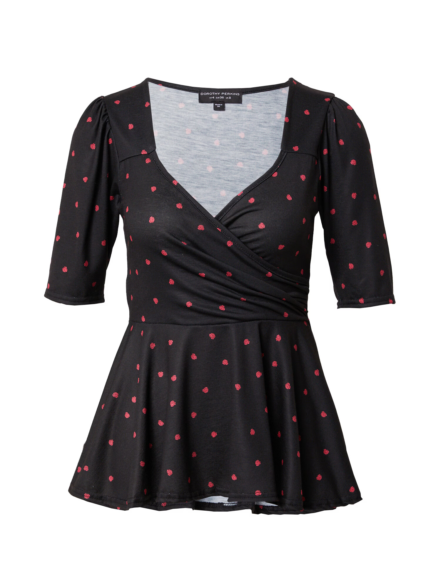 Dorothy Perkins Bluză roz / negru - Pled.ro