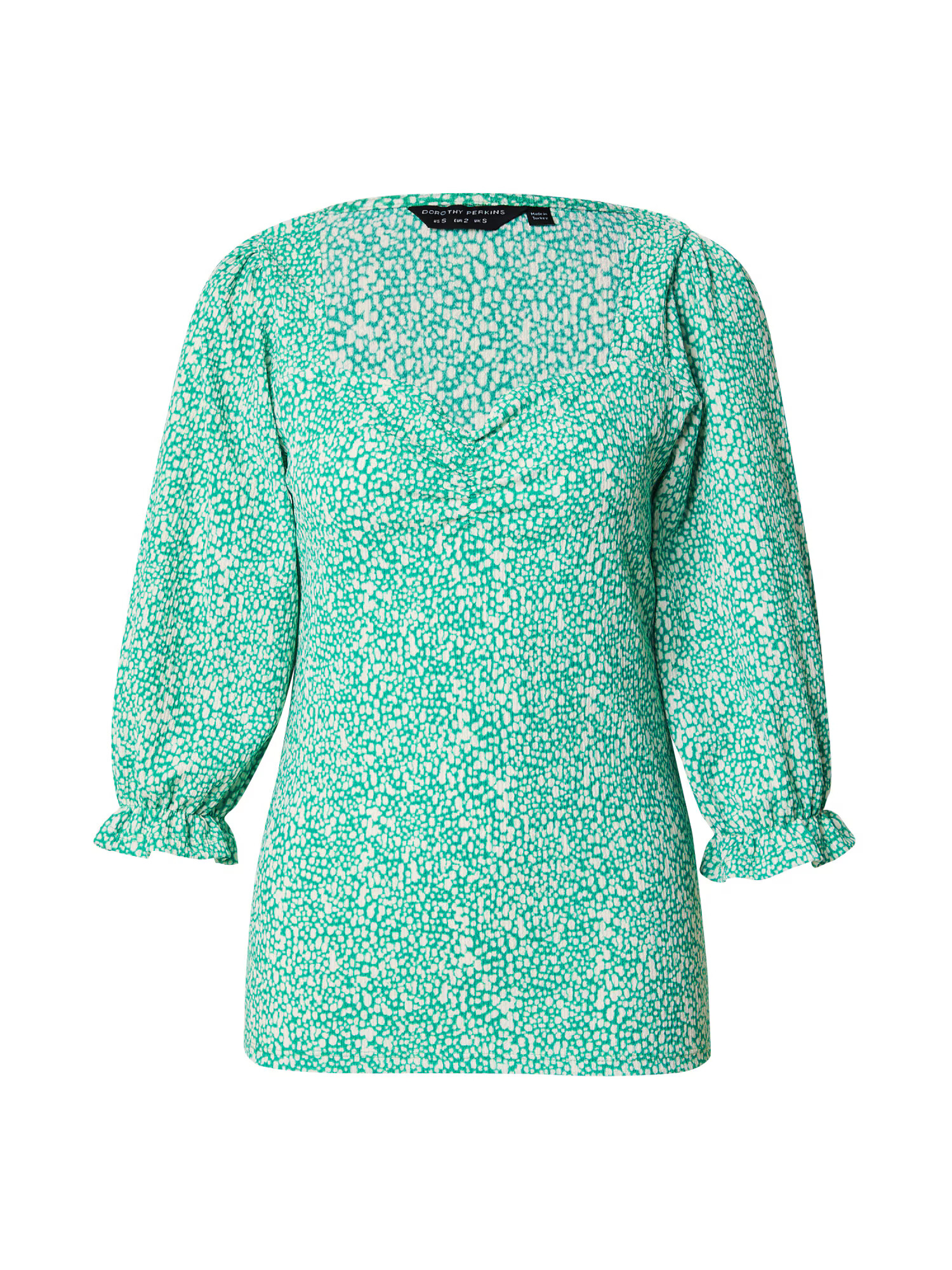 Dorothy Perkins Bluză verde / alb - Pled.ro