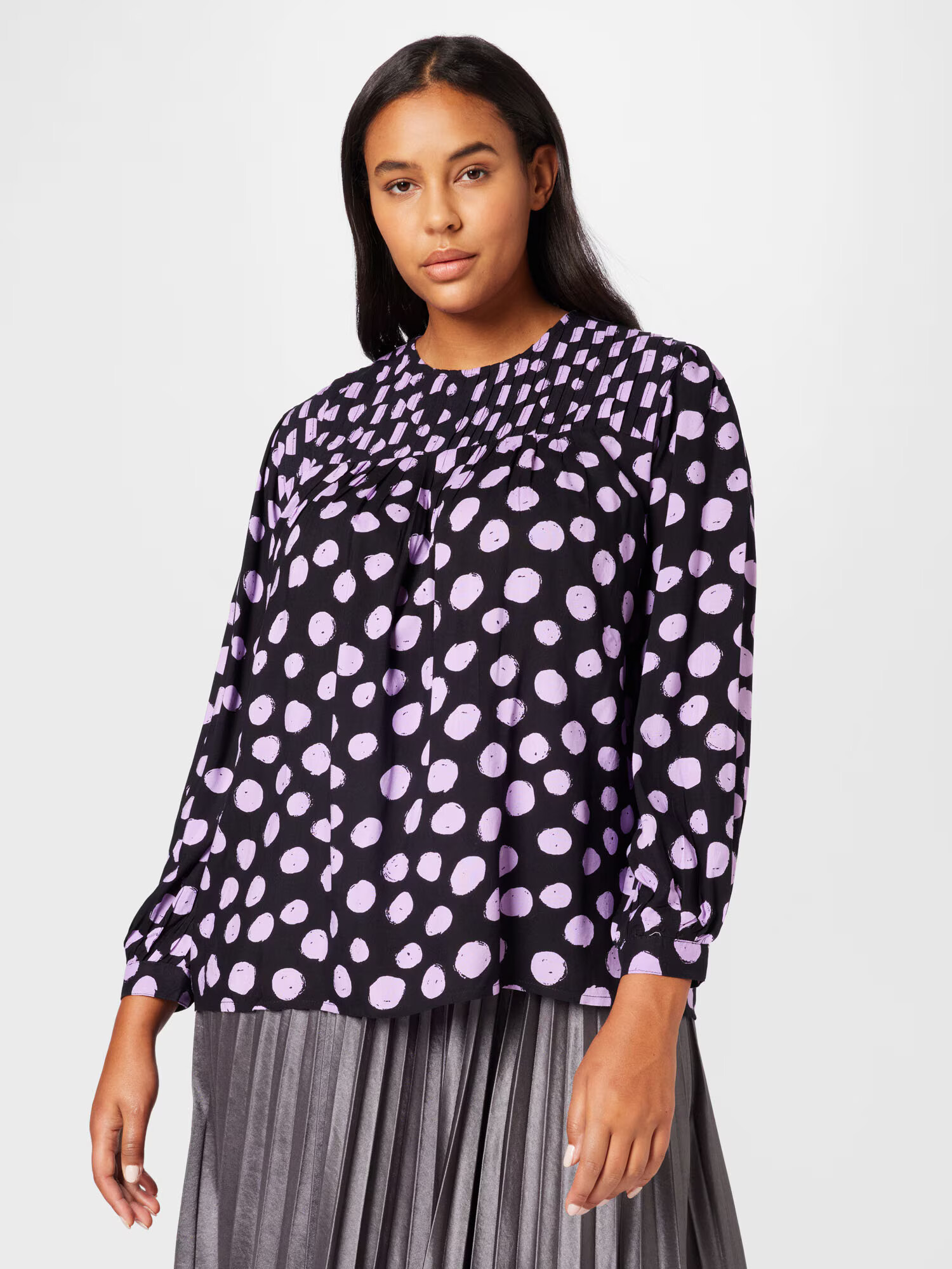 Dorothy Perkins Curve Bluză mov liliachiu / negru - Pled.ro