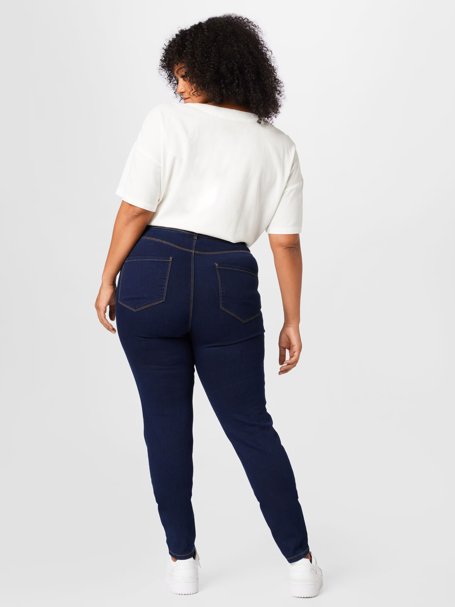 Dorothy Perkins Curve Jeans 'Ellis' albastru închis - Pled.ro