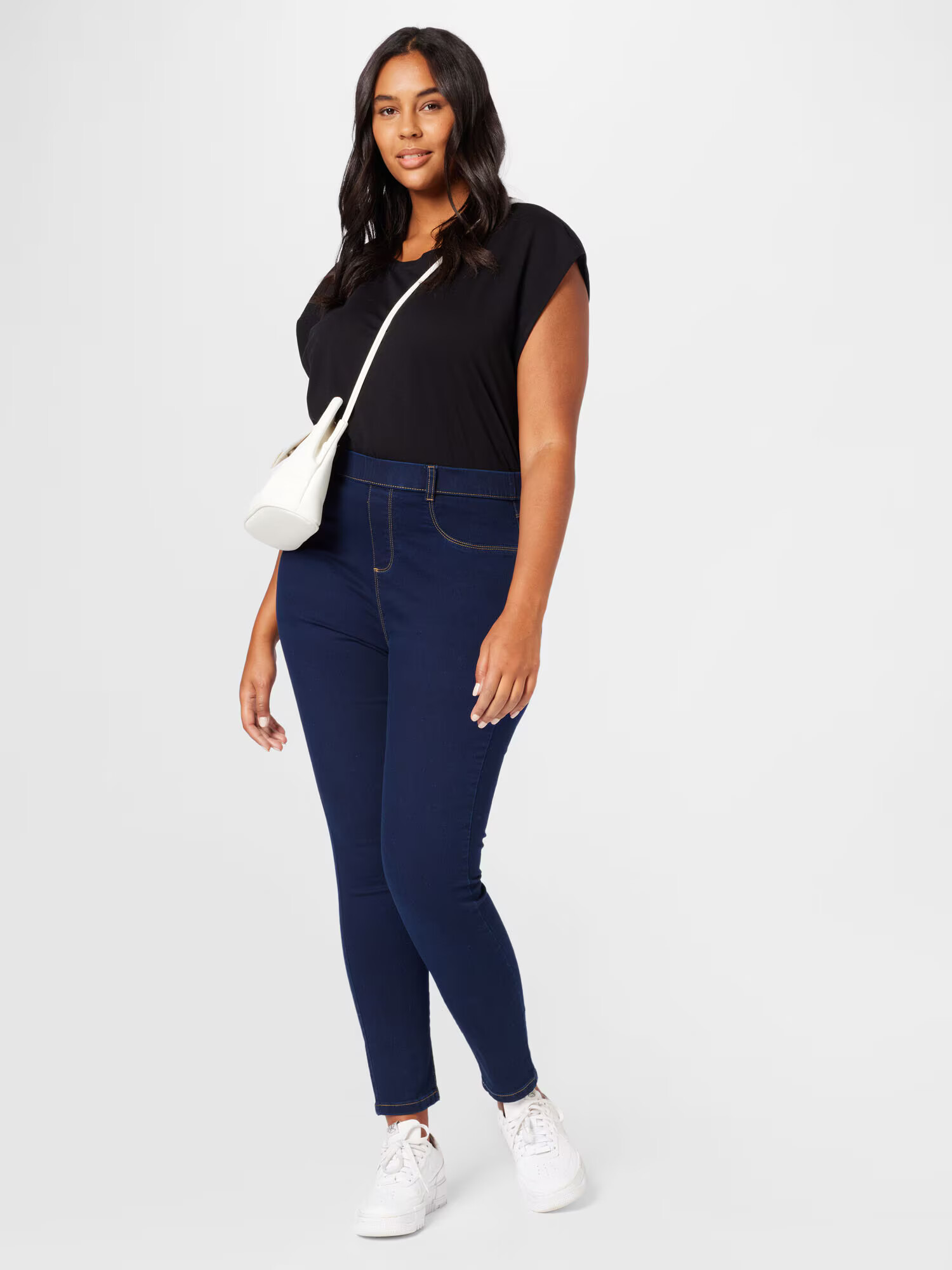 Dorothy Perkins Curve Jeggings 'Eden' bleumarin - Pled.ro