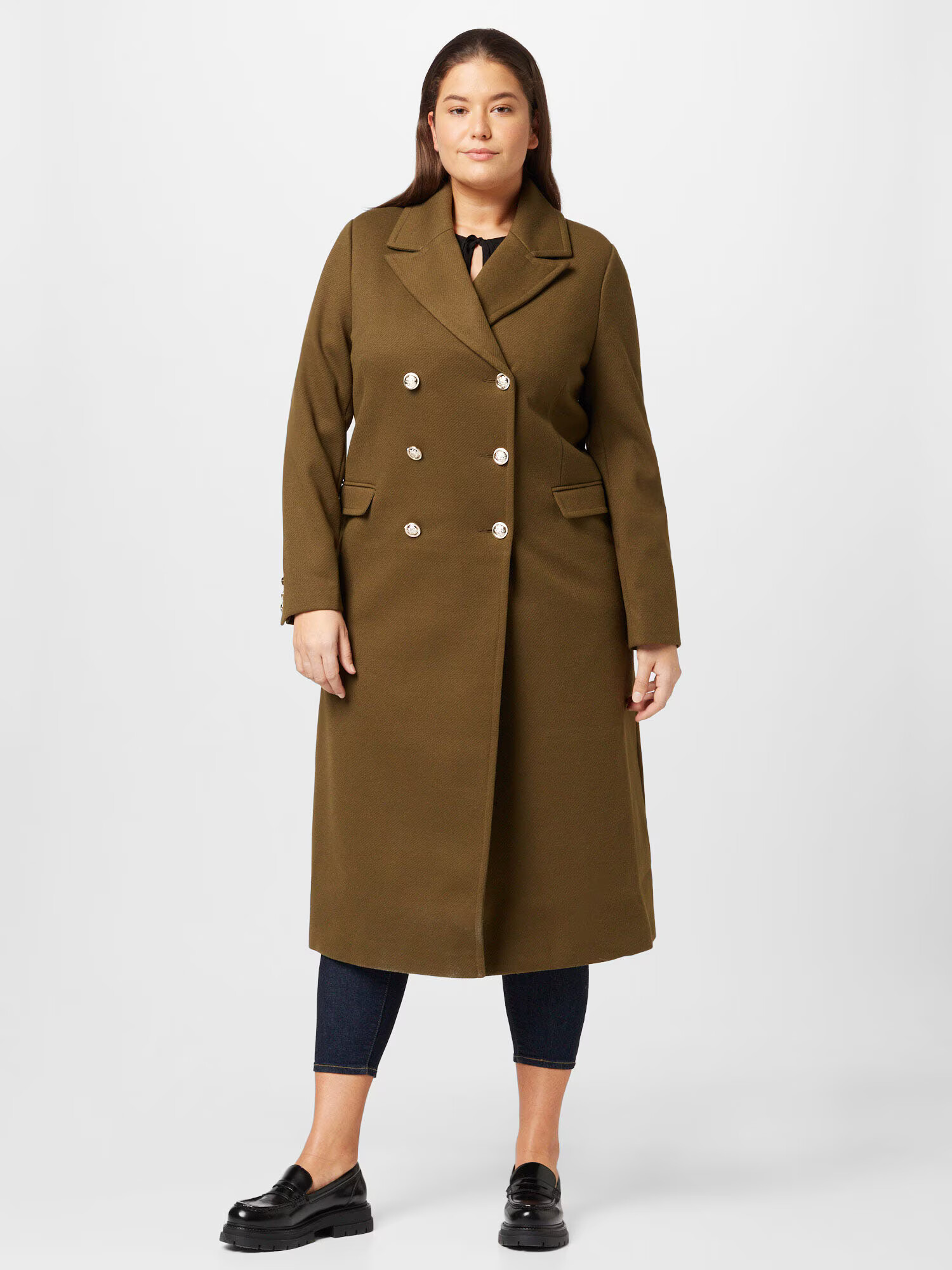 Dorothy Perkins Curve Palton de primăvară-toamnă oliv - Pled.ro