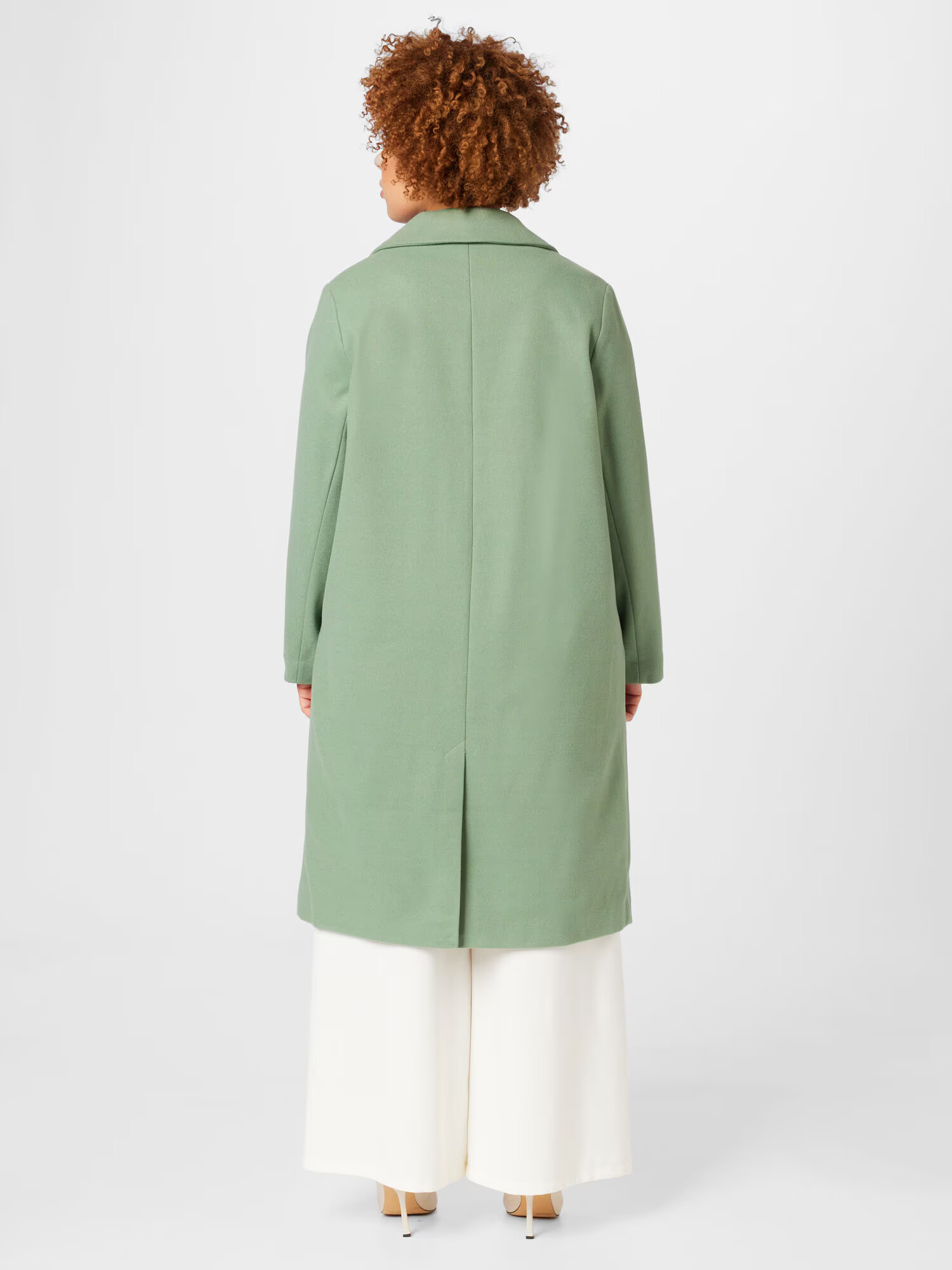 Dorothy Perkins Curve Palton de primăvară-toamnă verde deschis - Pled.ro