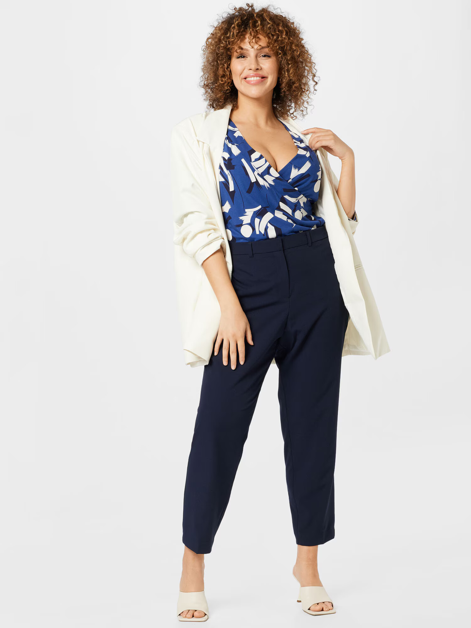 Dorothy Perkins Curve Pantaloni bleumarin - Pled.ro