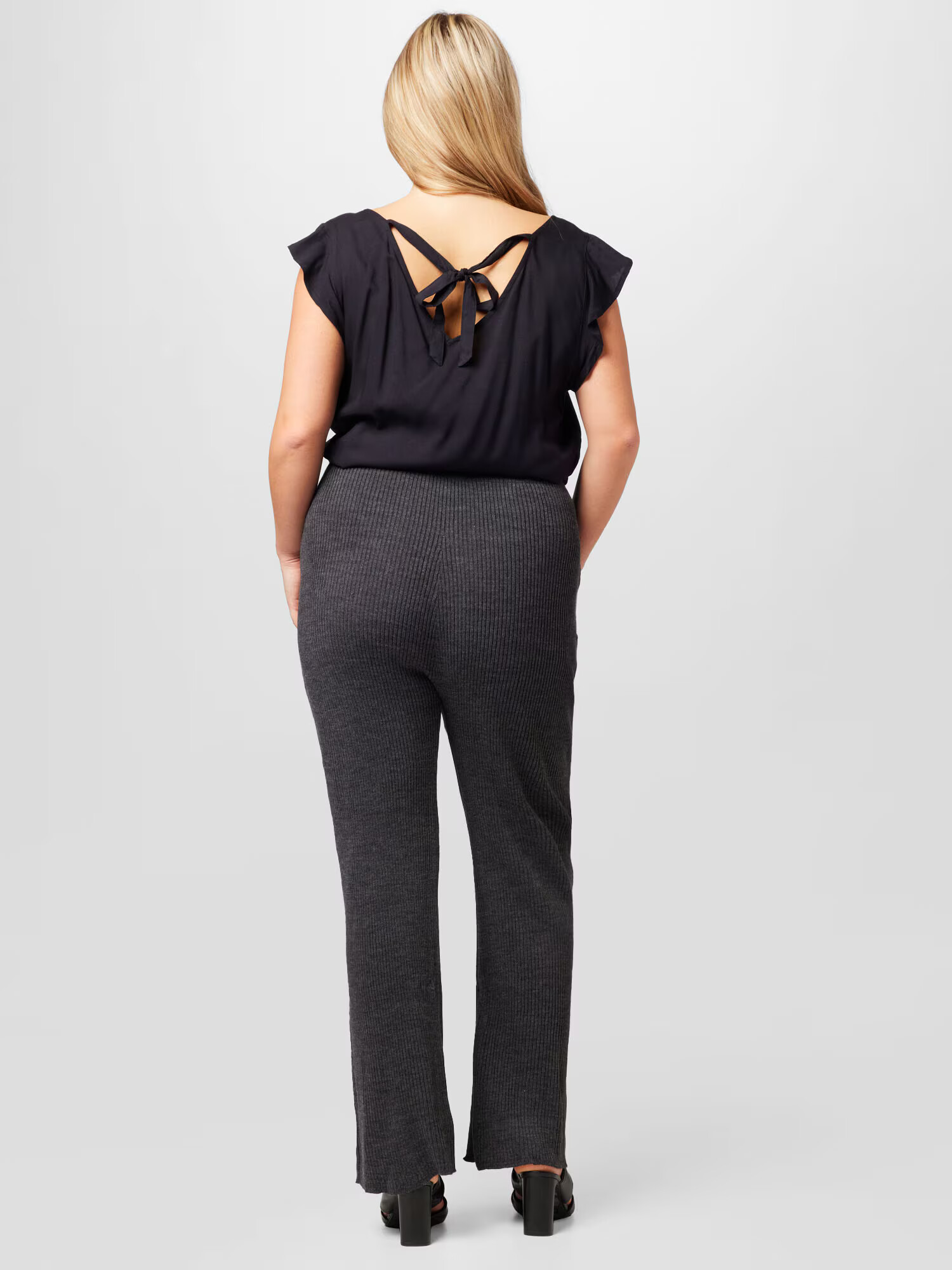 Dorothy Perkins Curve Pantaloni gri închis - Pled.ro