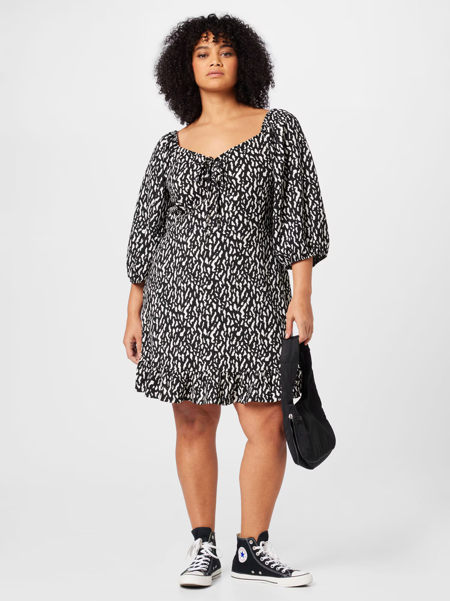 Dorothy Perkins Curve Rochie negru / alb - Pled.ro