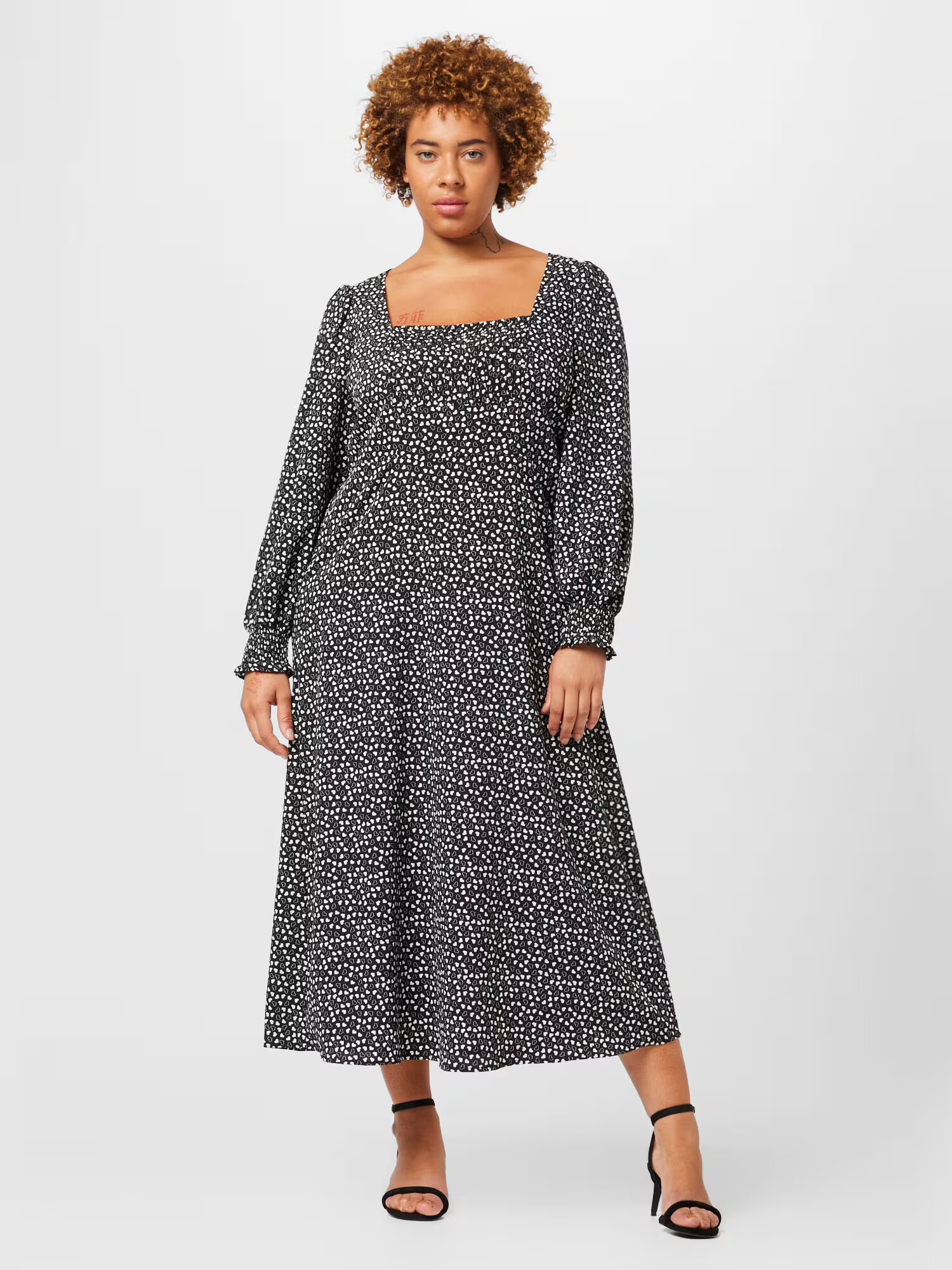 Dorothy Perkins Curve Rochie negru / alb - Pled.ro