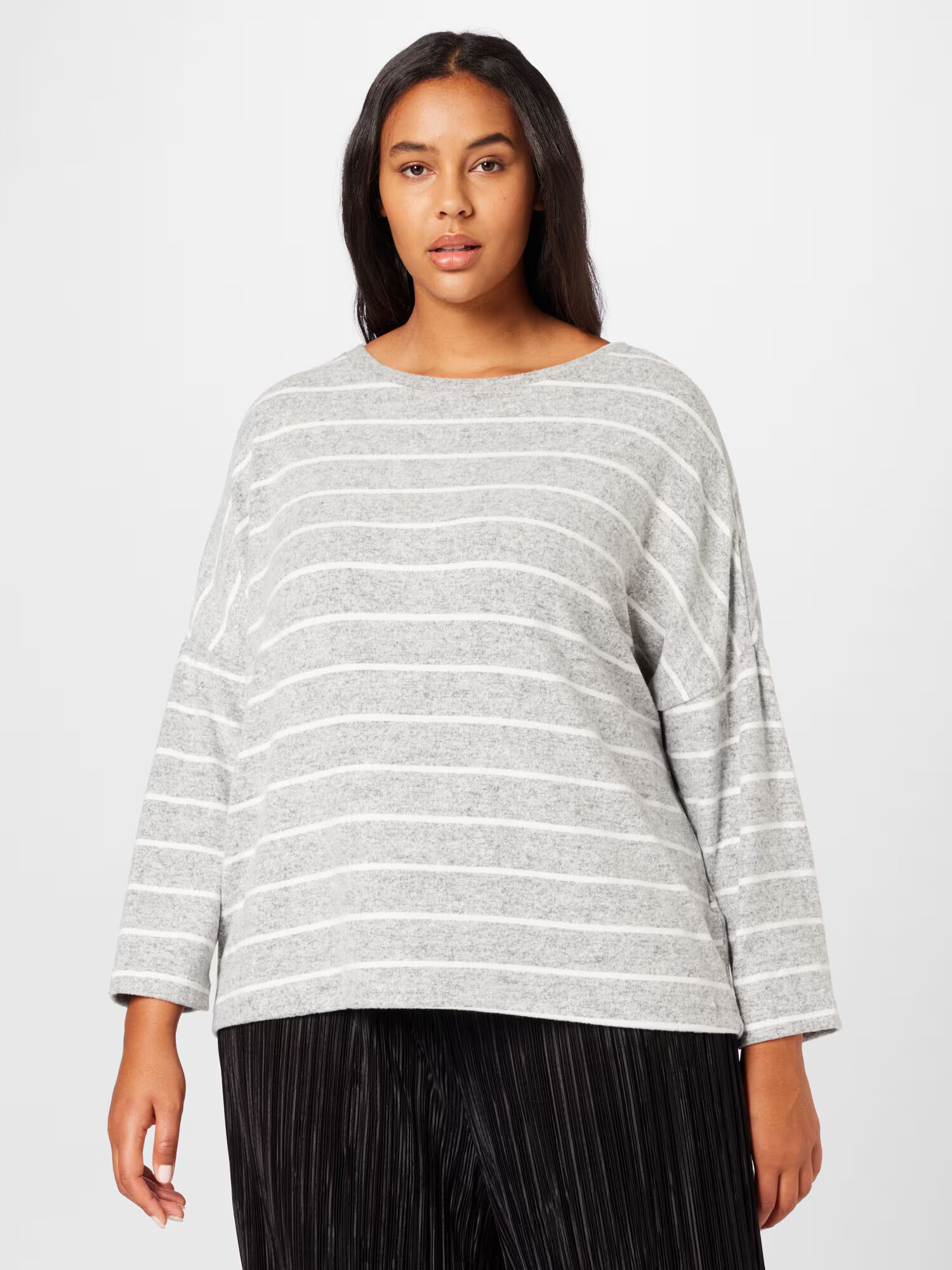 Dorothy Perkins Curve Tricou gri / alb murdar - Pled.ro