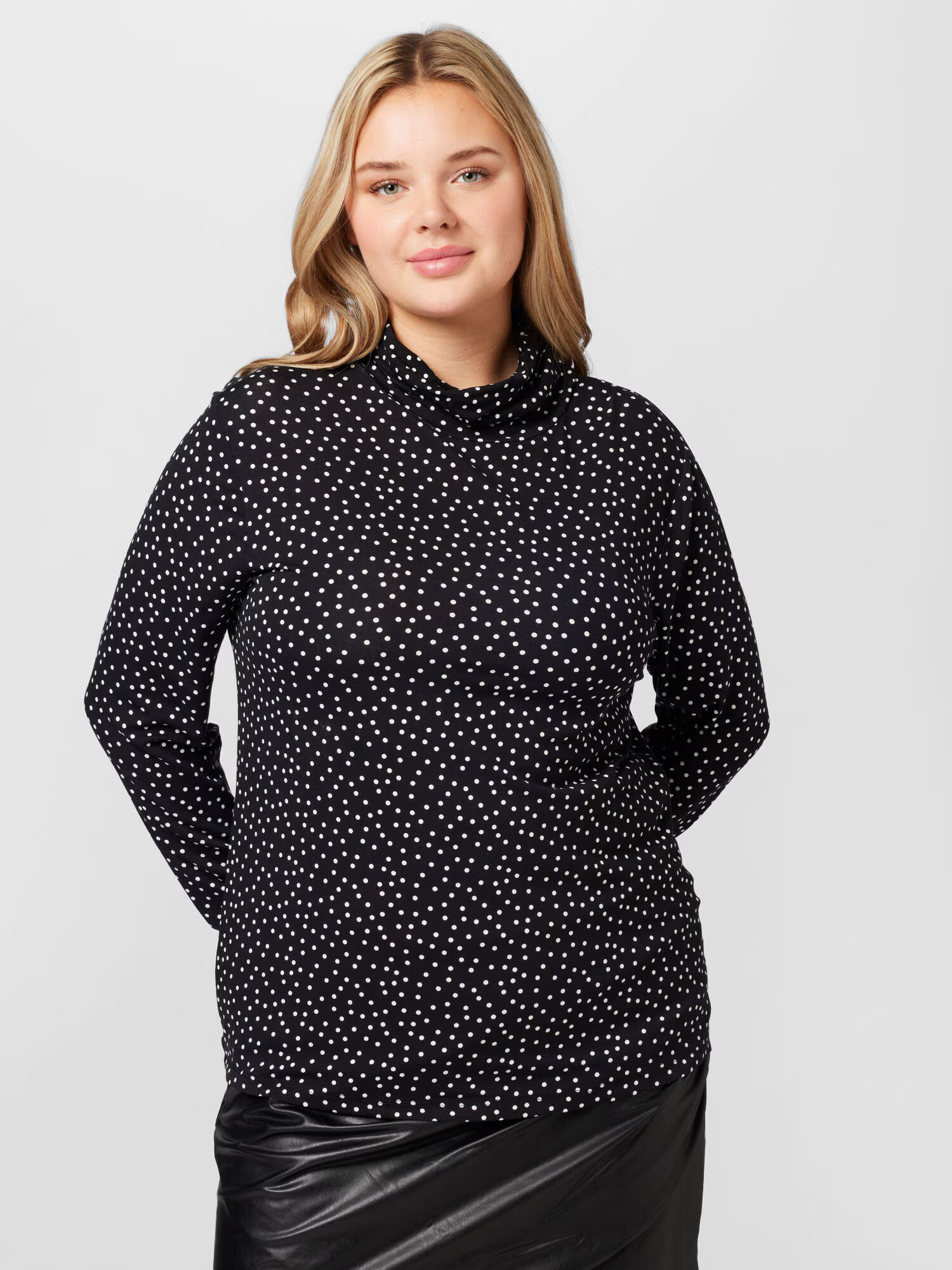 Dorothy Perkins Curve Tricou negru / alb - Pled.ro