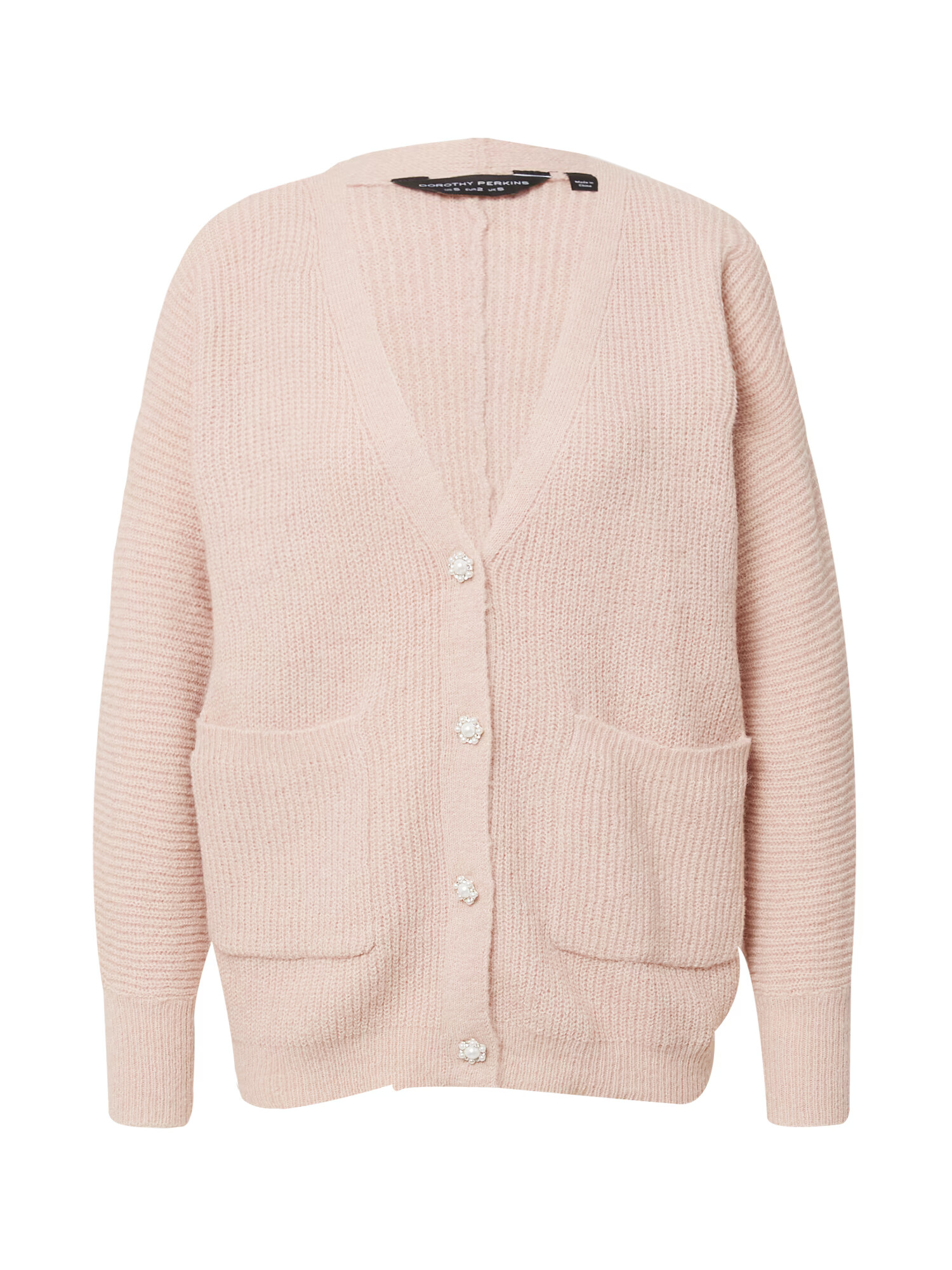 Dorothy Perkins Geacă tricotată roz pastel - Pled.ro