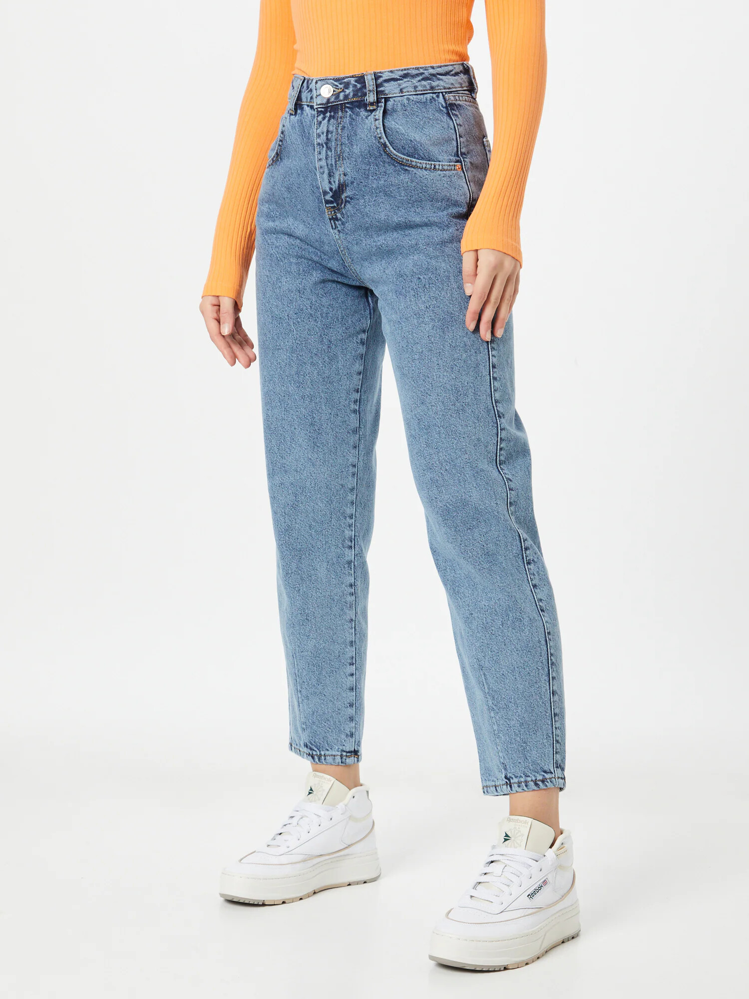 Dorothy Perkins Jeans 'Barrel' albastru denim - Pled.ro