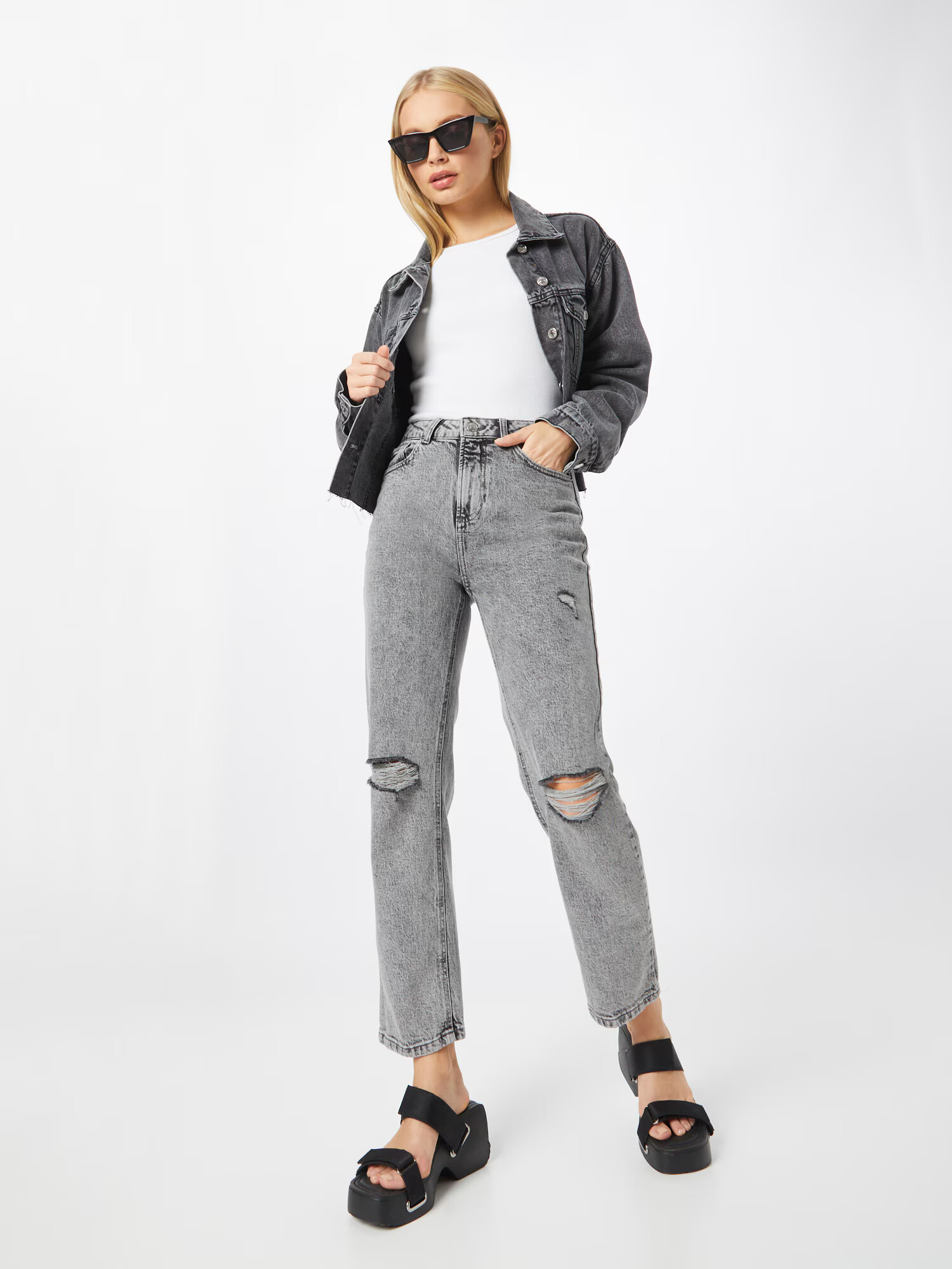 Dorothy Perkins Jeans gri denim - Pled.ro