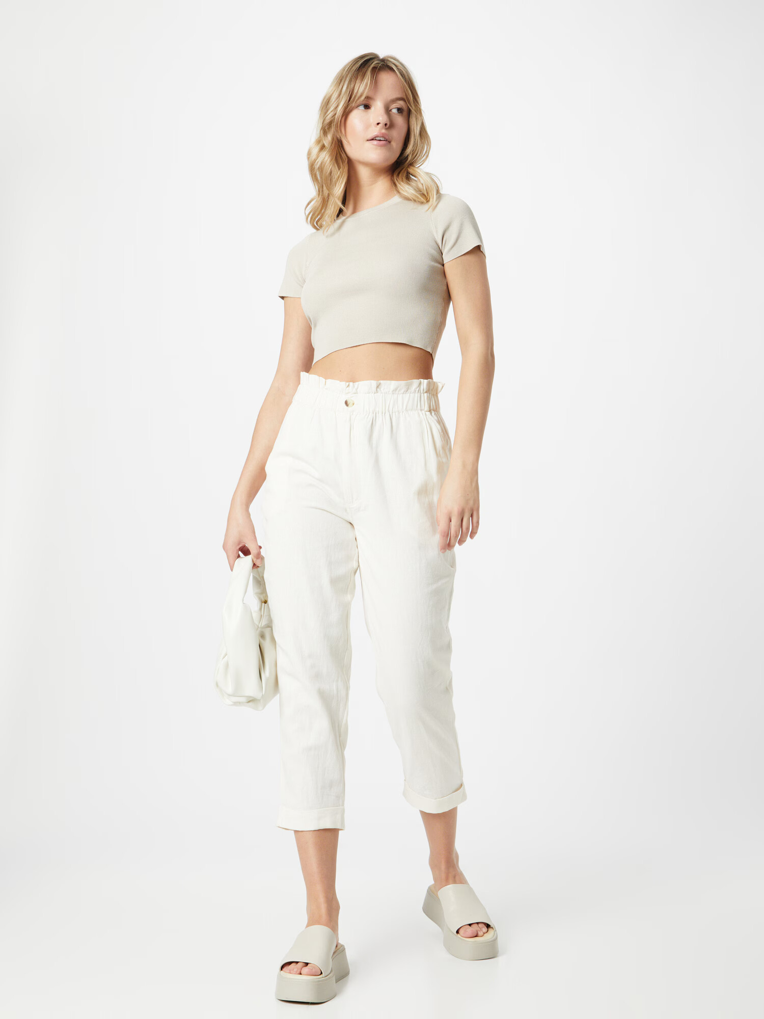 Dorothy Perkins Pantaloni crem - Pled.ro