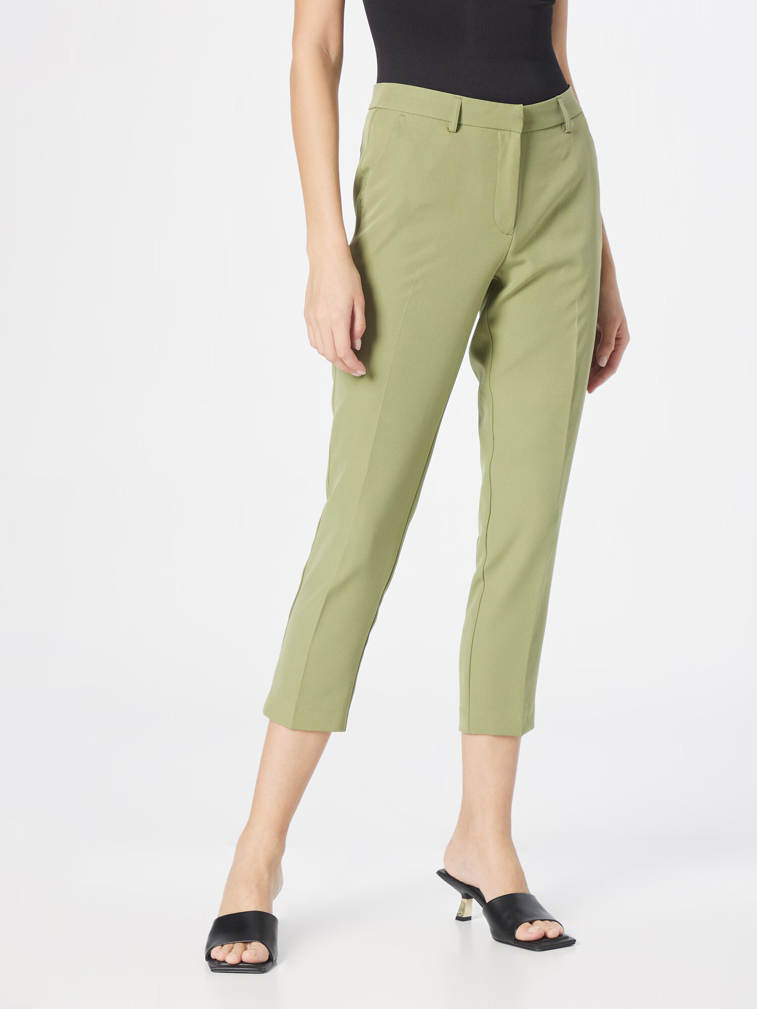 Dorothy Perkins Pantaloni cu dungă 'Grazer' verde - Pled.ro