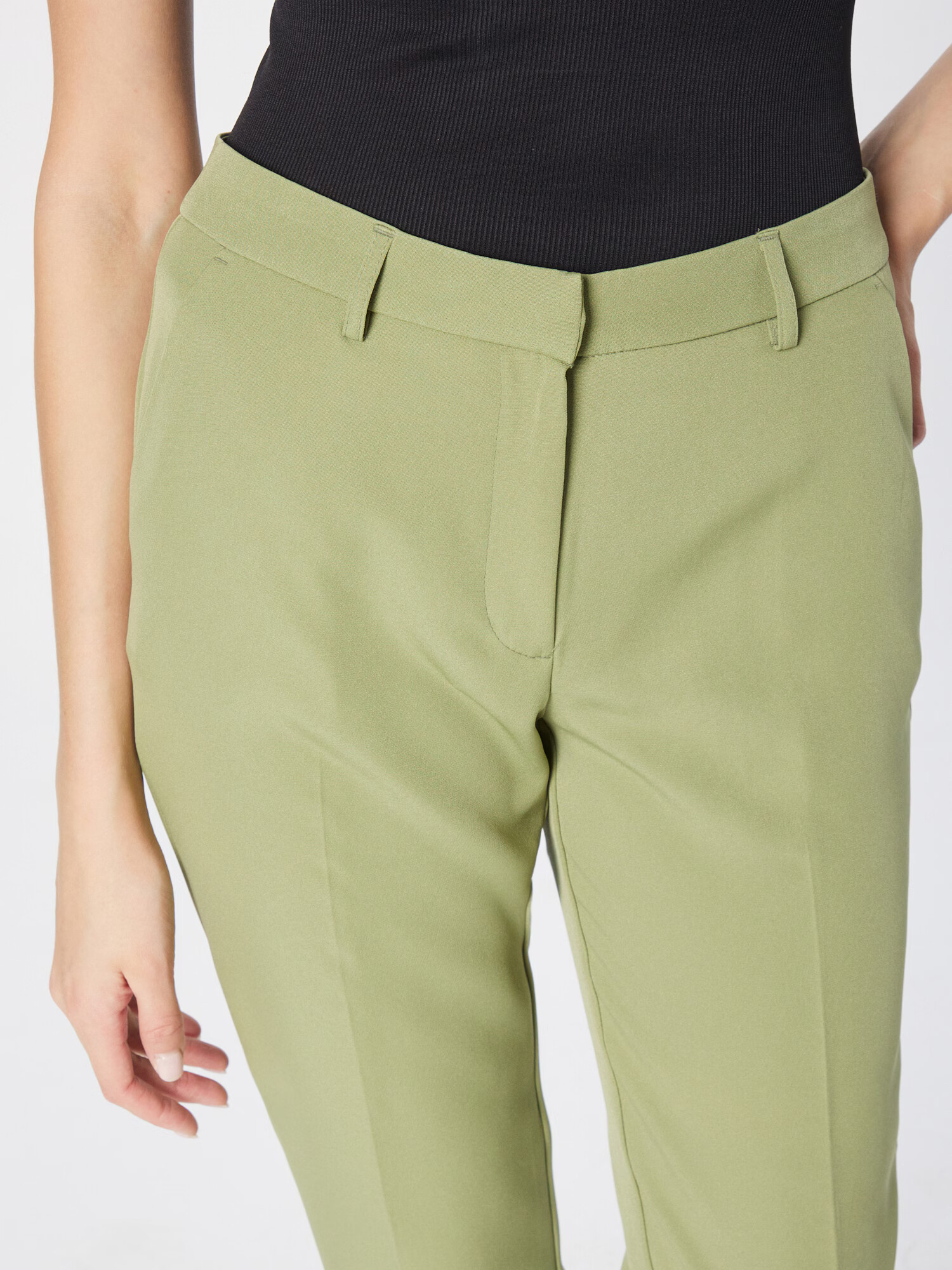 Dorothy Perkins Pantaloni cu dungă 'Grazer' verde - Pled.ro