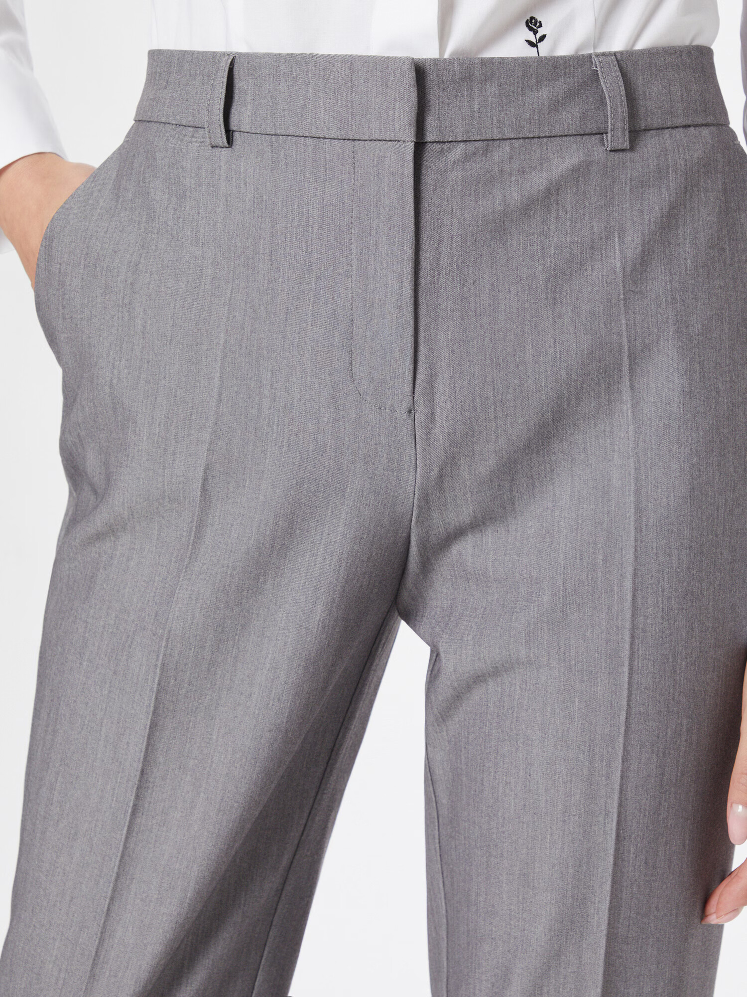 Dorothy Perkins Pantaloni cu dungă gri - Pled.ro