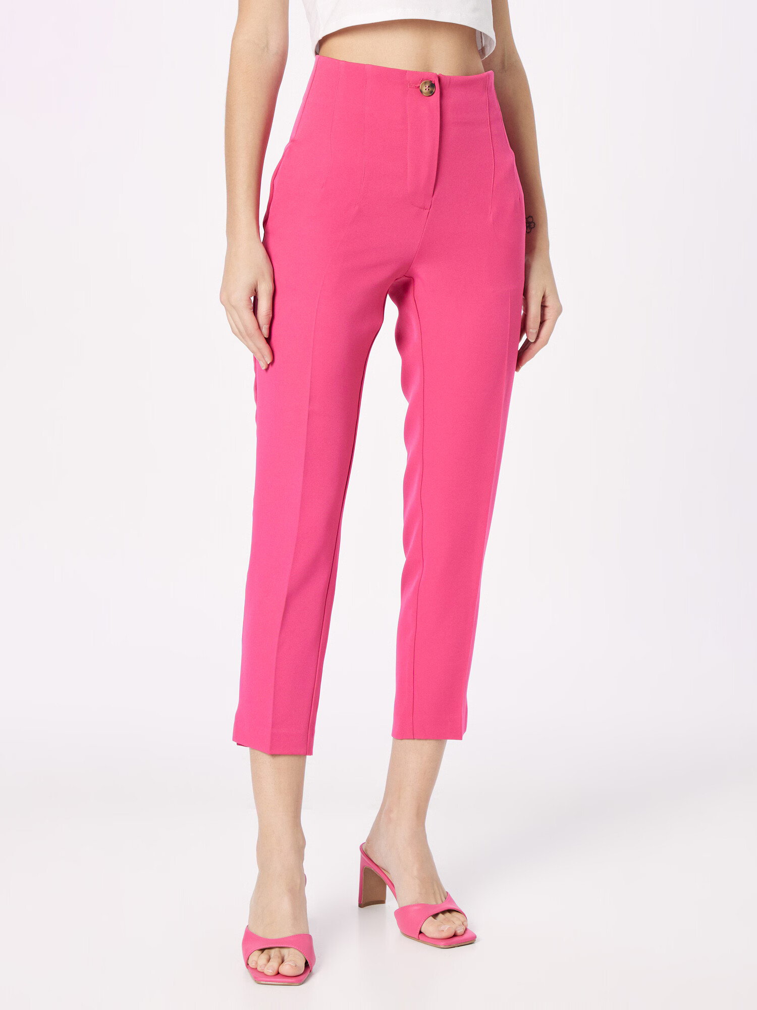 Dorothy Perkins Pantaloni cu dungă magenta - Pled.ro