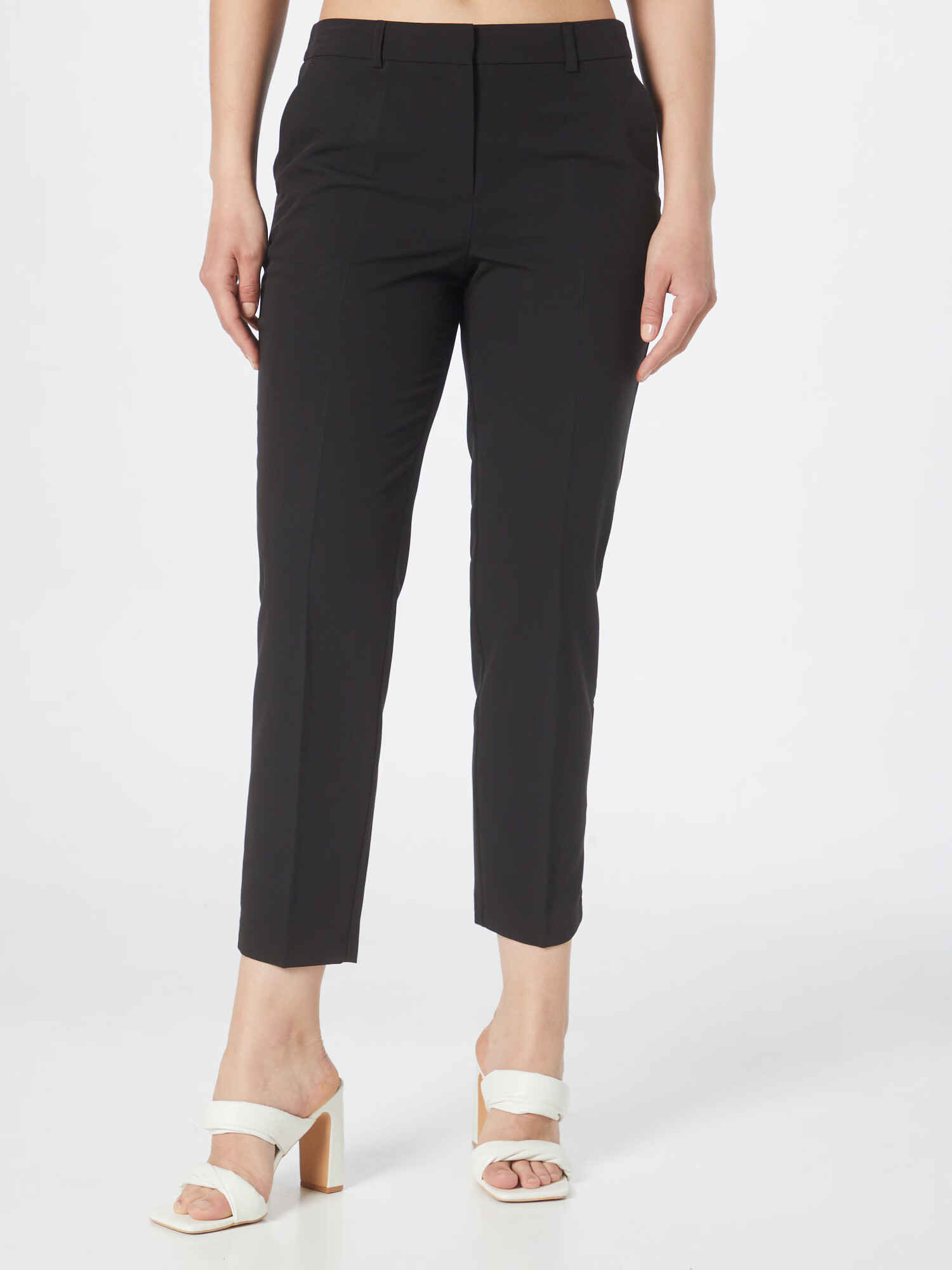 Dorothy Perkins Pantaloni cu dungă negru - Pled.ro