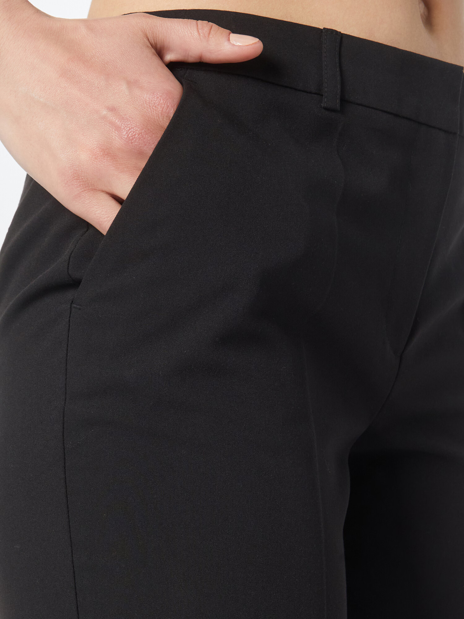 Dorothy Perkins Pantaloni cu dungă negru - Pled.ro