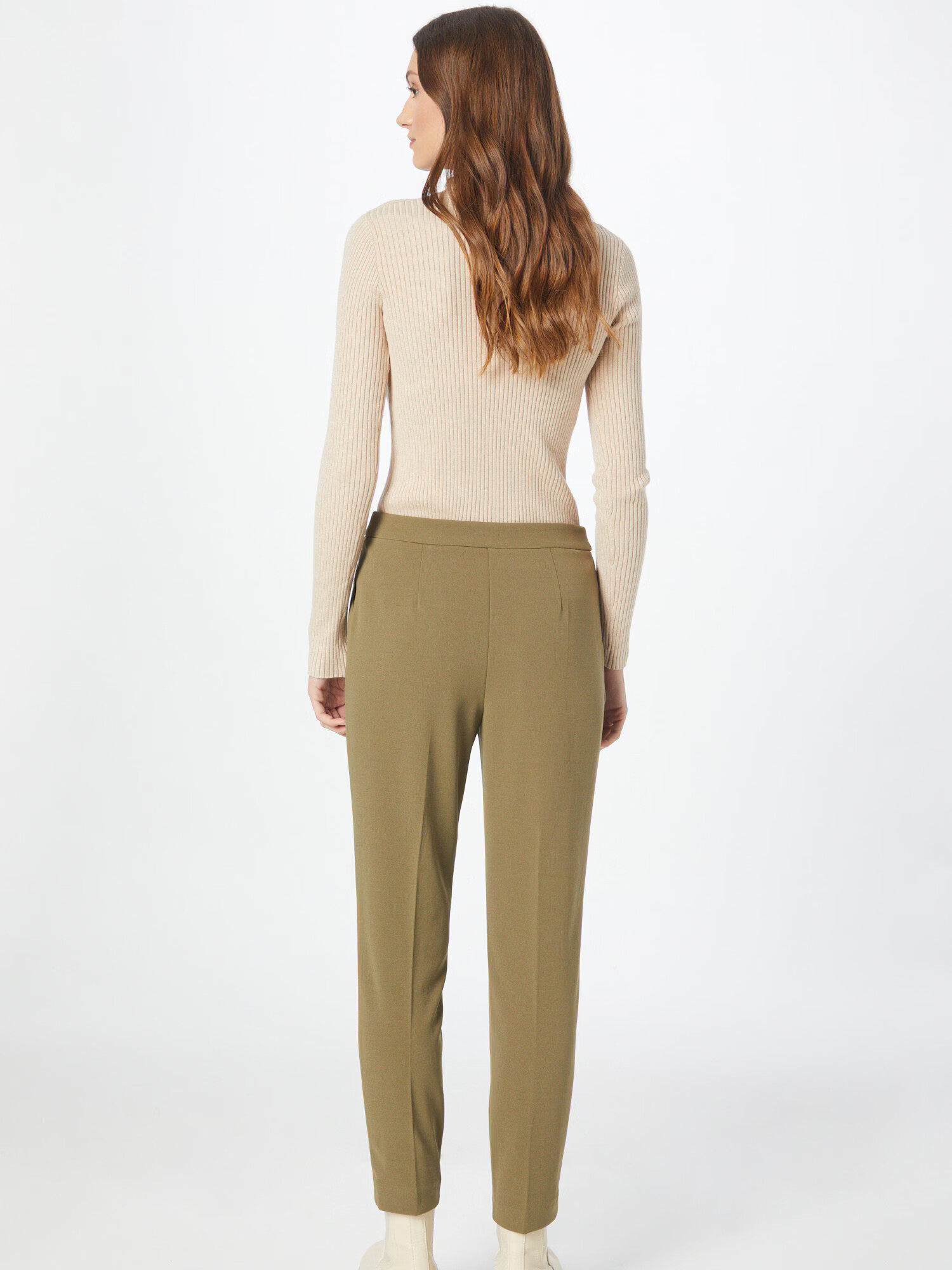 Dorothy Perkins Pantaloni cu dungă oliv - Pled.ro