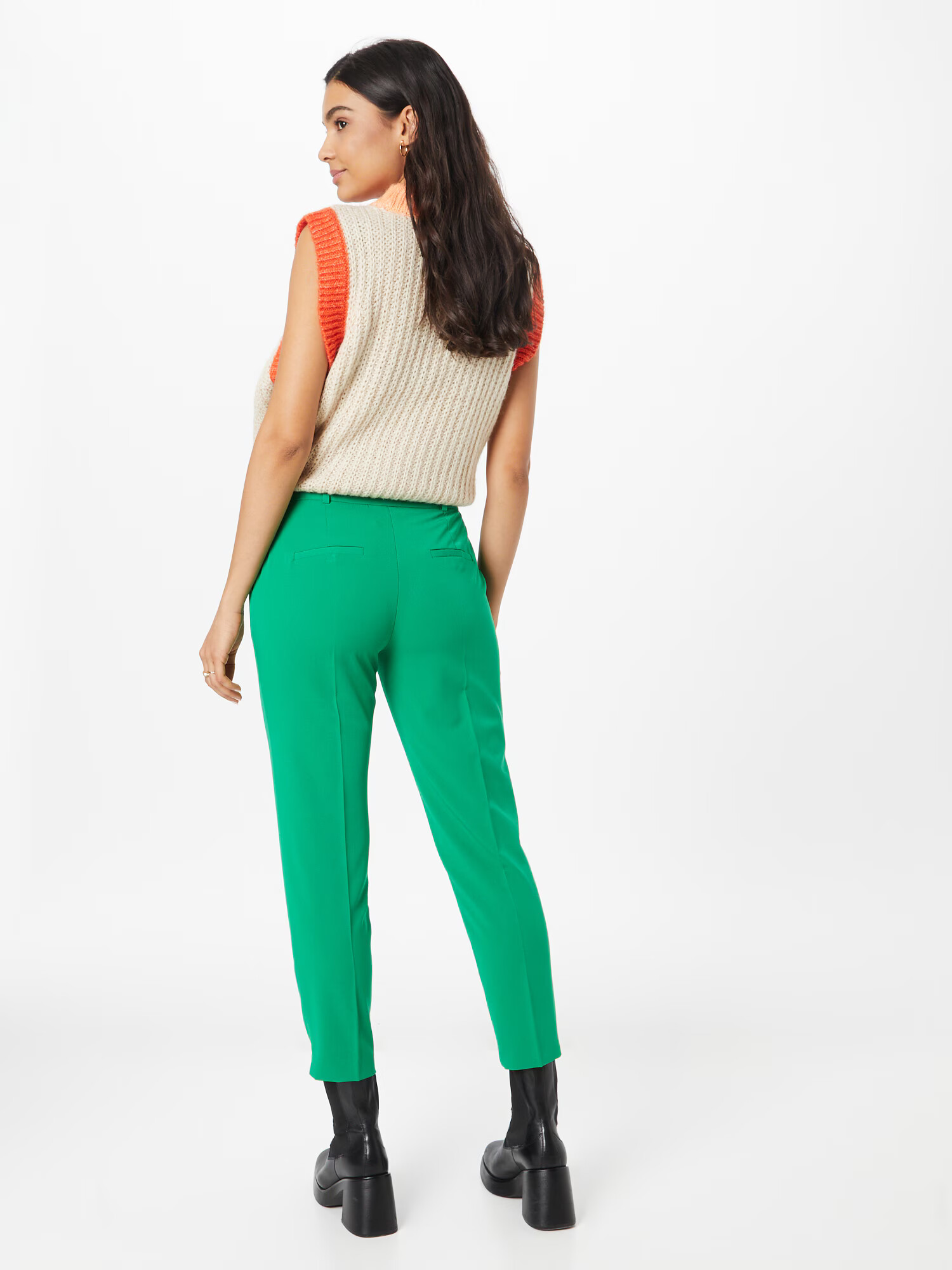 Dorothy Perkins Pantaloni cu dungă verde - Pled.ro