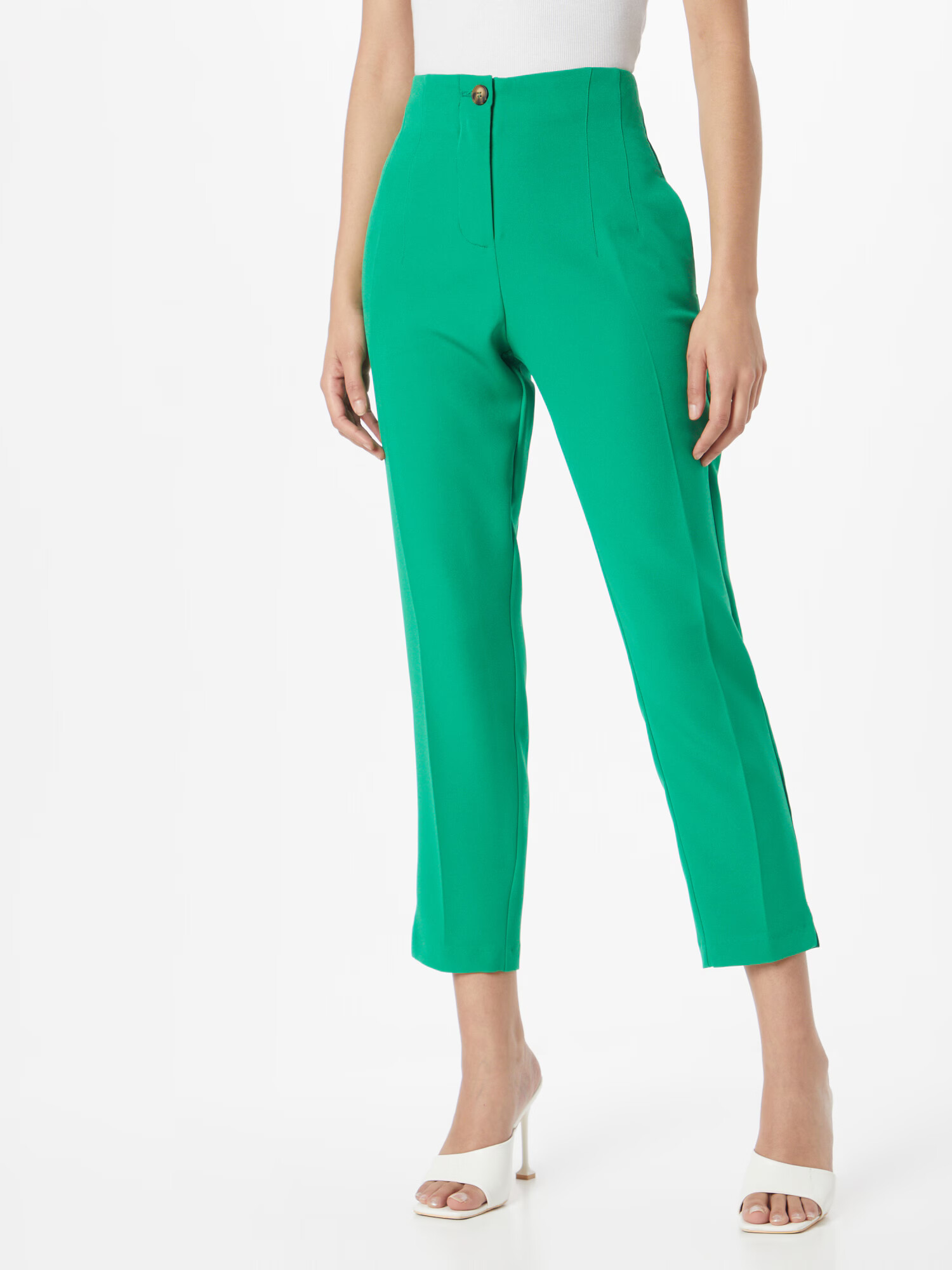 Dorothy Perkins Pantaloni cu dungă verde deschis - Pled.ro