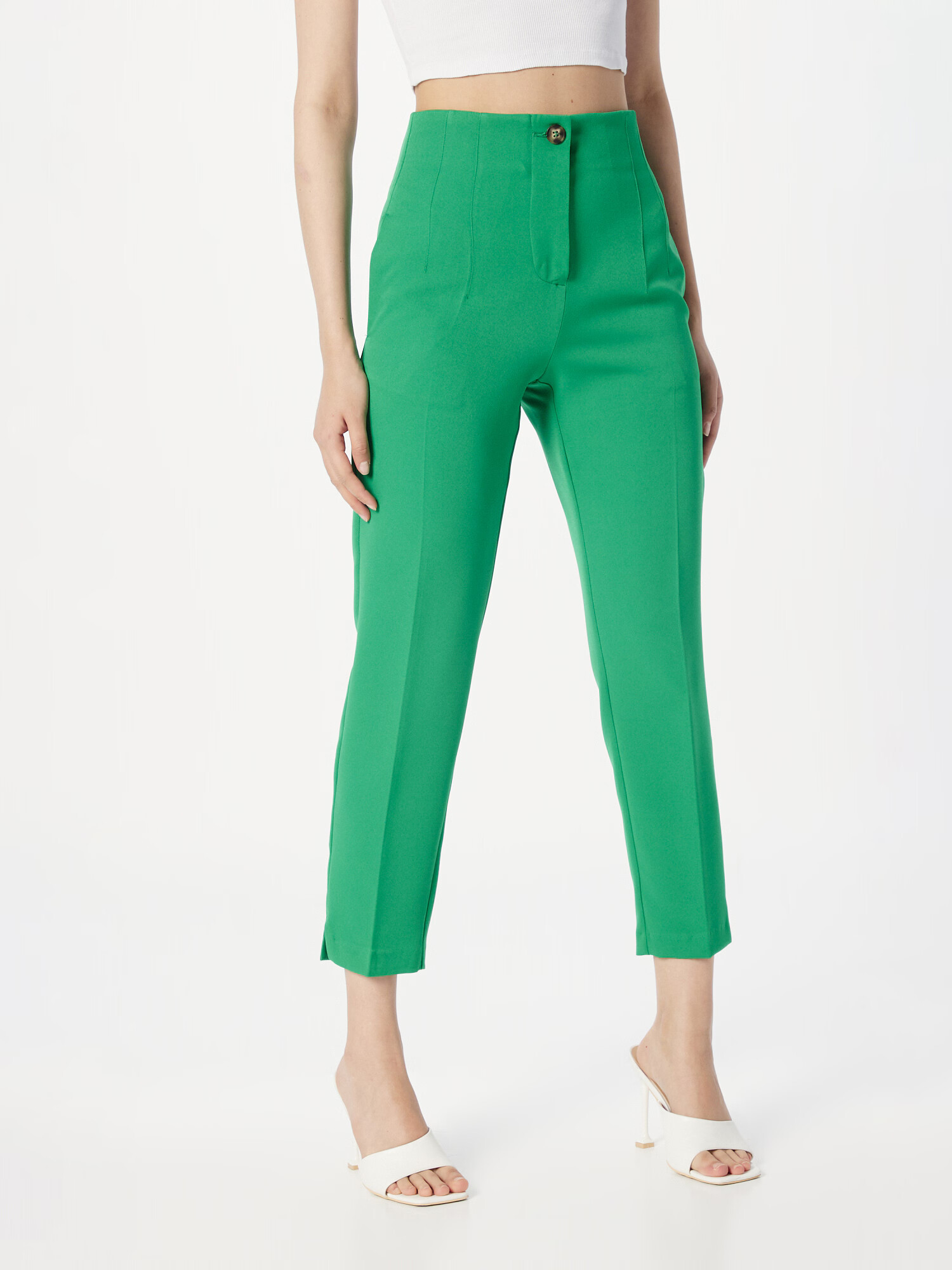 Dorothy Perkins Pantaloni cu dungă verde deschis - Pled.ro