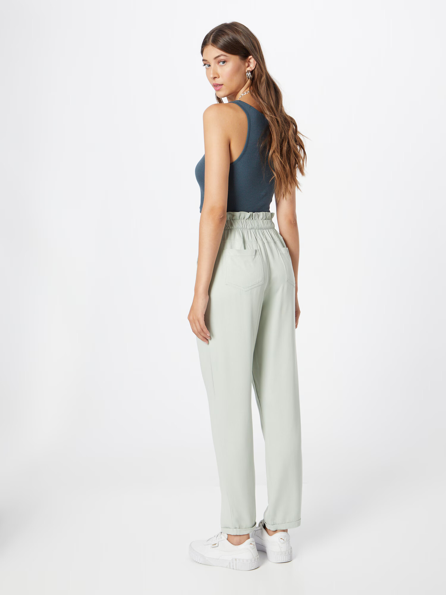 Dorothy Perkins Pantaloni cutați verde pastel - Pled.ro