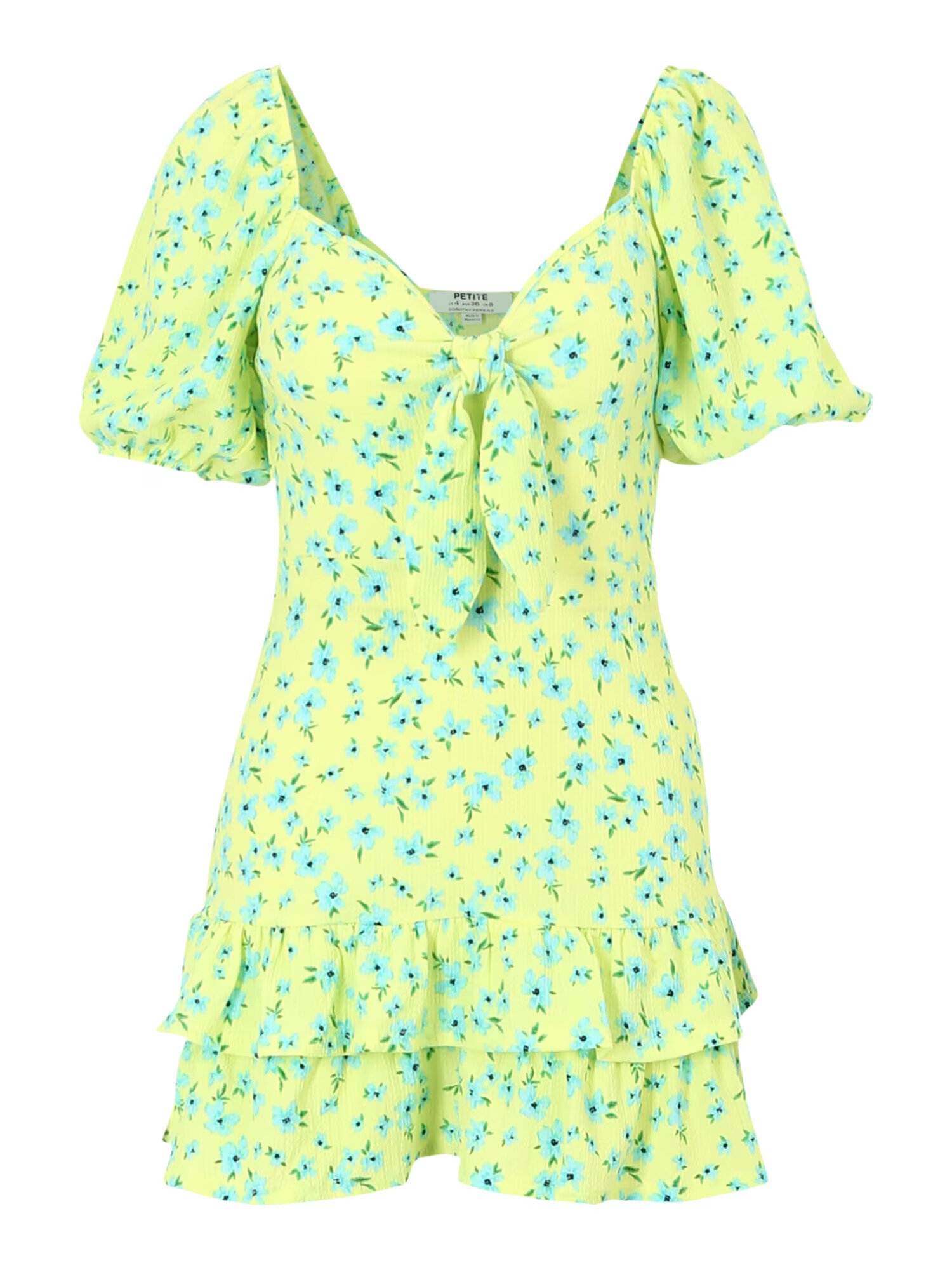 Dorothy Perkins Petite Rochie albastru deschis / galben citron / verde - Pled.ro