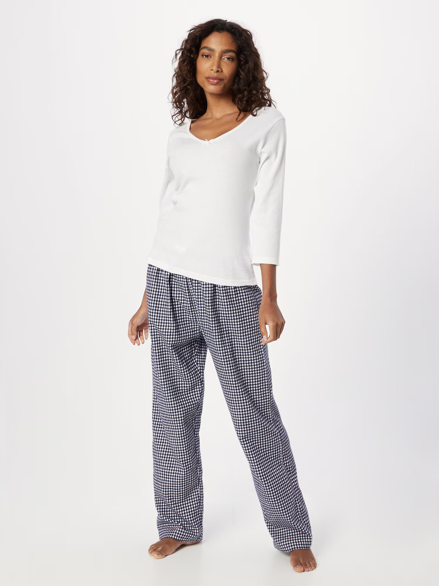 Dorothy Perkins Pijama bleumarin / alb - Pled.ro