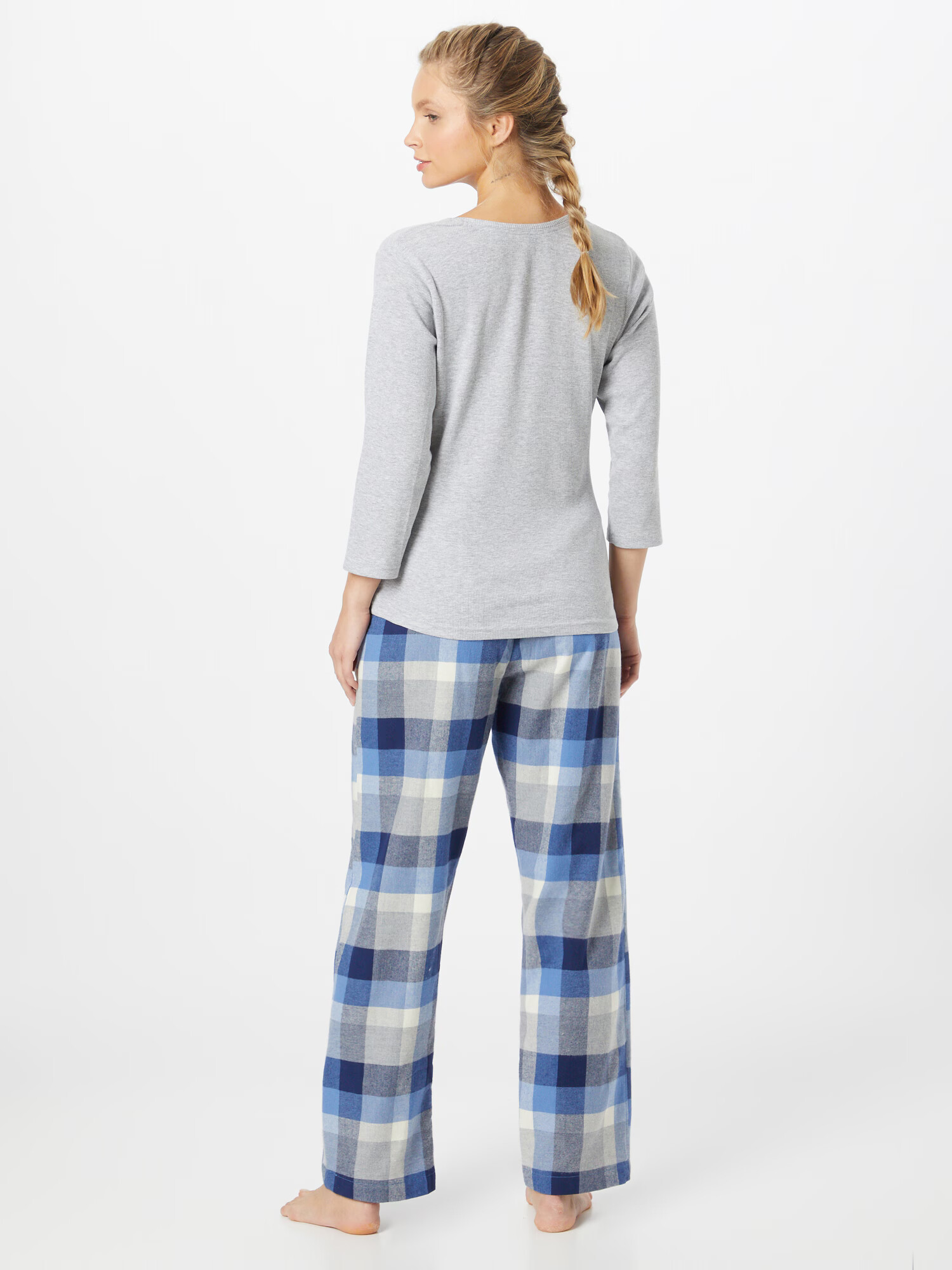 Dorothy Perkins Pijama bleumarin / albastru deschis / gri / alb - Pled.ro