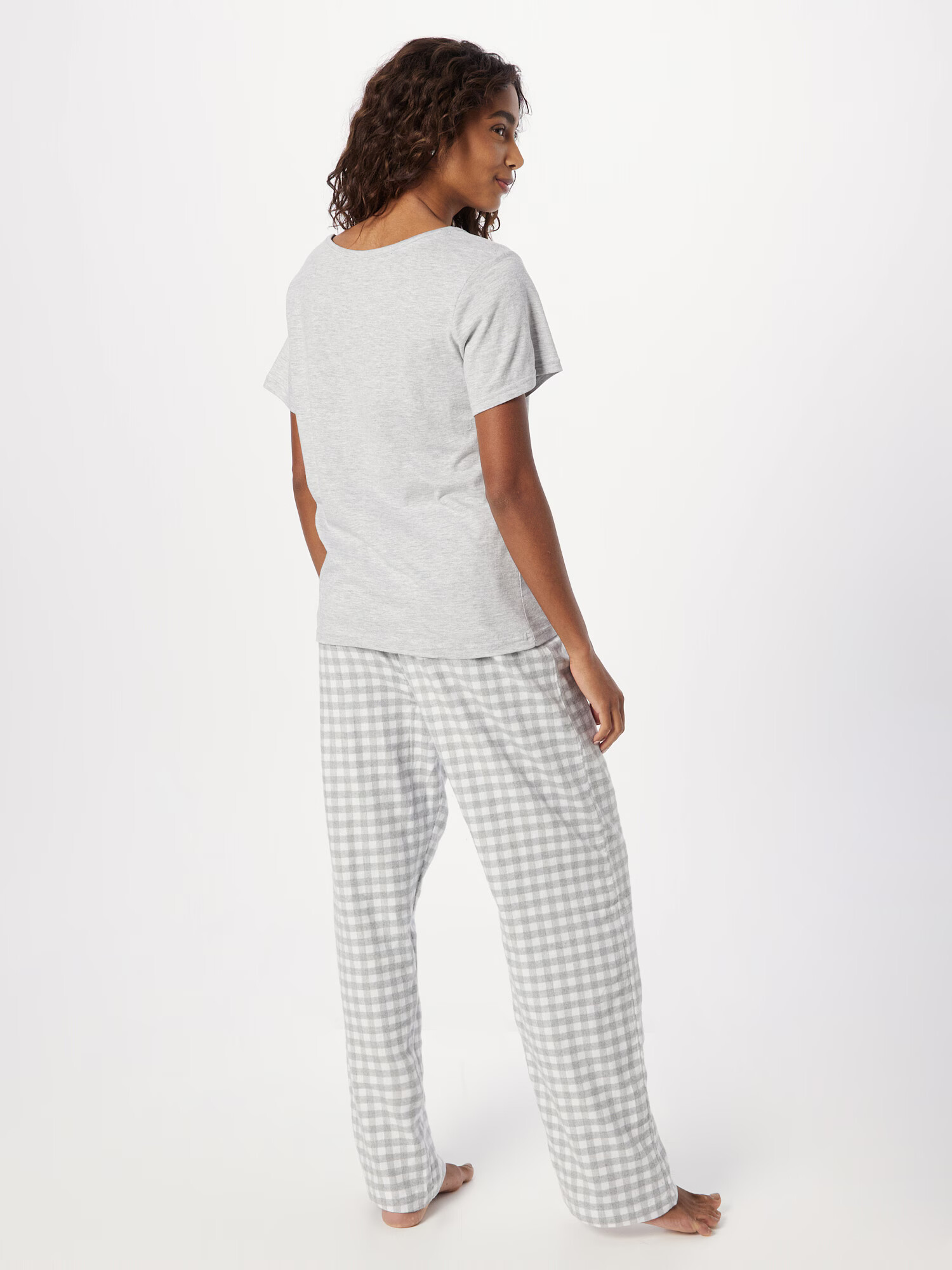 Dorothy Perkins Pijama gri amestecat / alb - Pled.ro