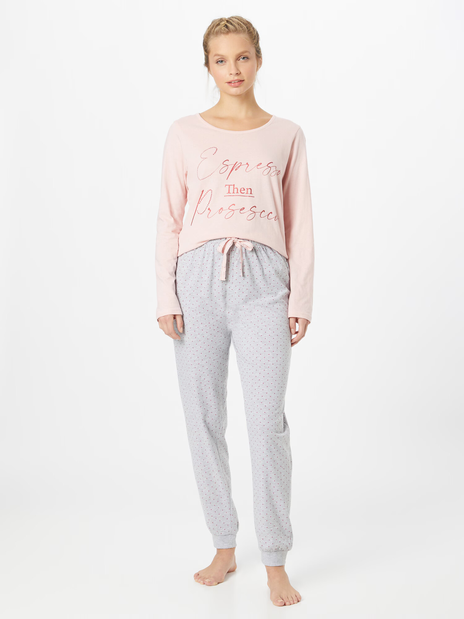 Dorothy Perkins Pijama gri amestecat / roz / roz pastel - Pled.ro