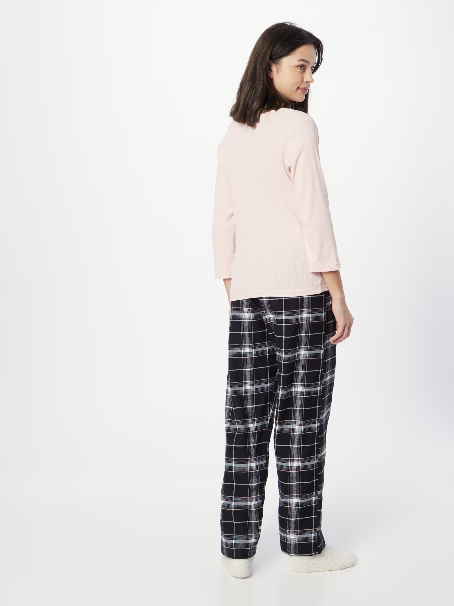 Dorothy Perkins Pijama gri deschis / roz pastel / negru - Pled.ro