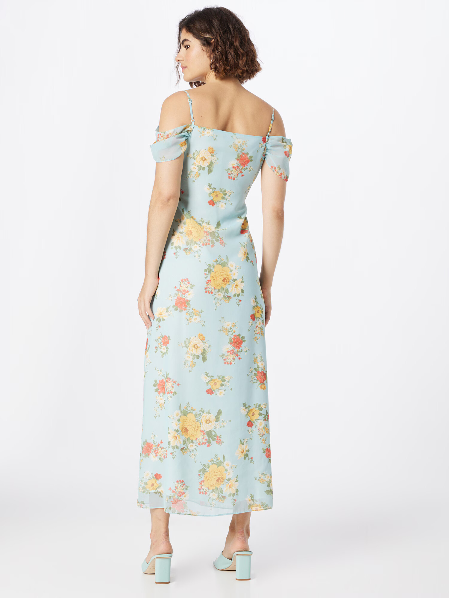 Dorothy Perkins Rochie de vară azur / galben / verde iarbă / roșu - Pled.ro