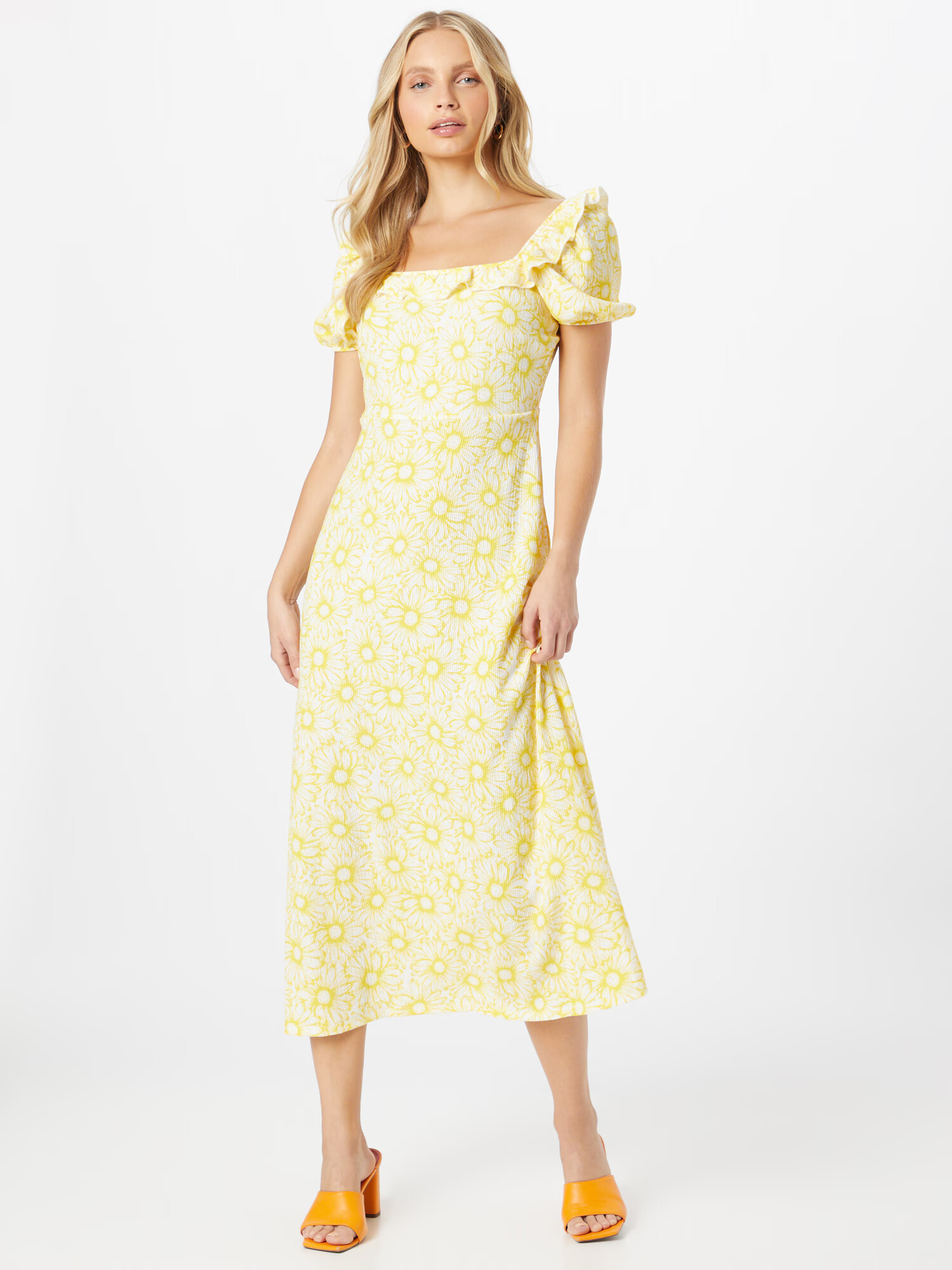 Dorothy Perkins Rochie de vară galben / alb - Pled.ro