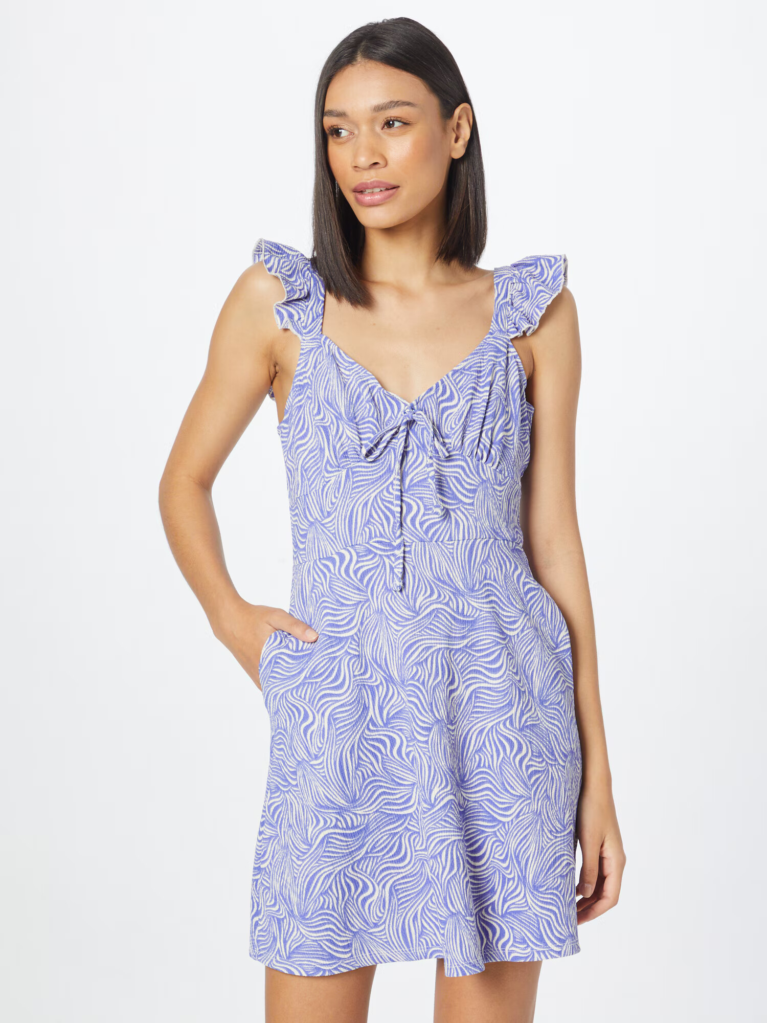 Dorothy Perkins Rochie de vară mov deschis / alb - Pled.ro