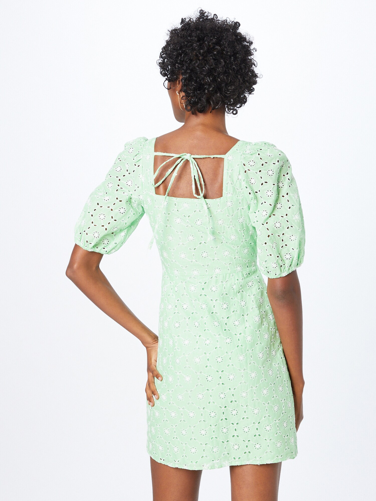 Dorothy Perkins Rochie de vară verde deschis / alb - Pled.ro